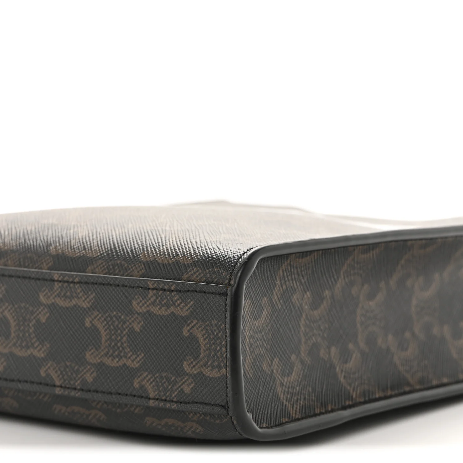 Triomphe Canvas Calfskin Mini Vertical Cabas Tan - Image 11