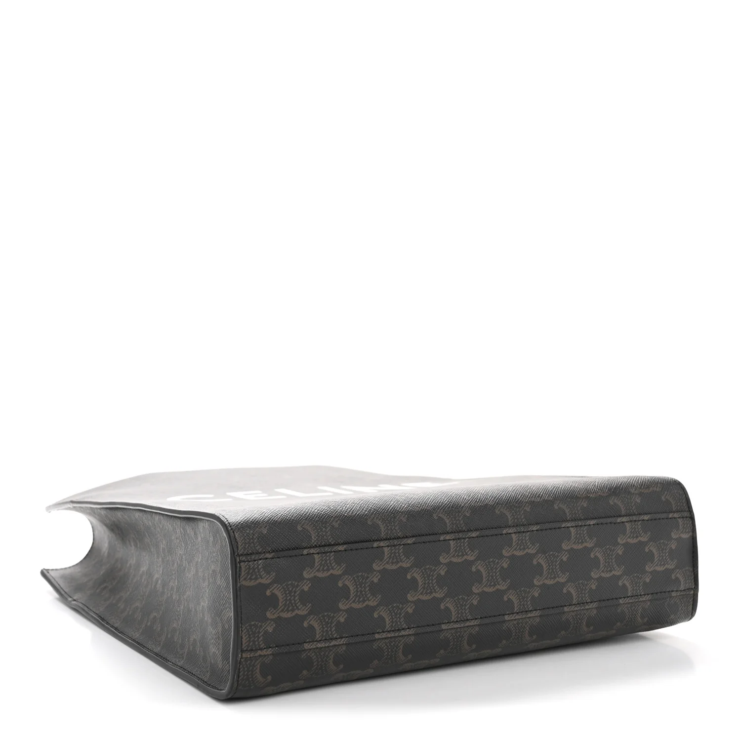 Triomphe Canvas Calfskin Small Vertical Cabas Tan - Image 4