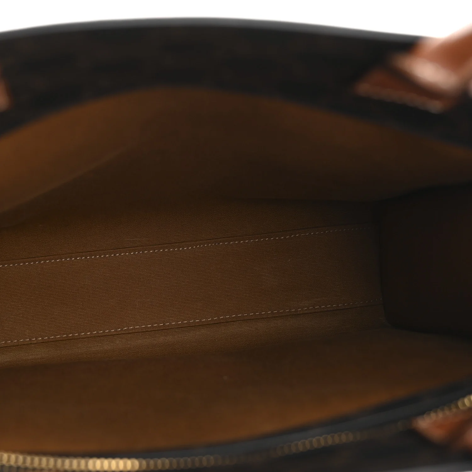 Triomphe Canvas Calfskin Small Vertical Cabas Tan - Image 5