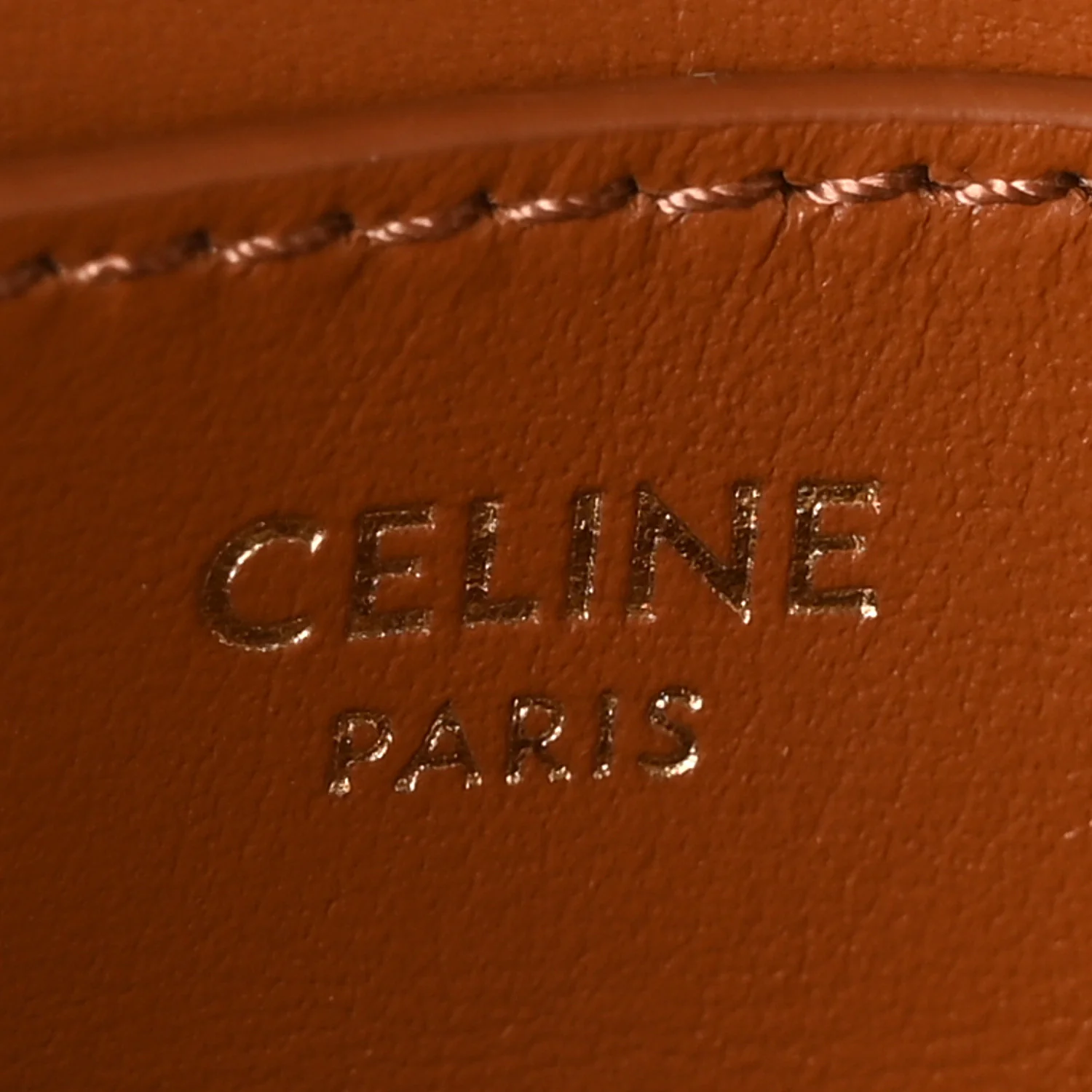 Triomphe Canvas Calfskin Tabou Clutch on Strap Tan - Image 6