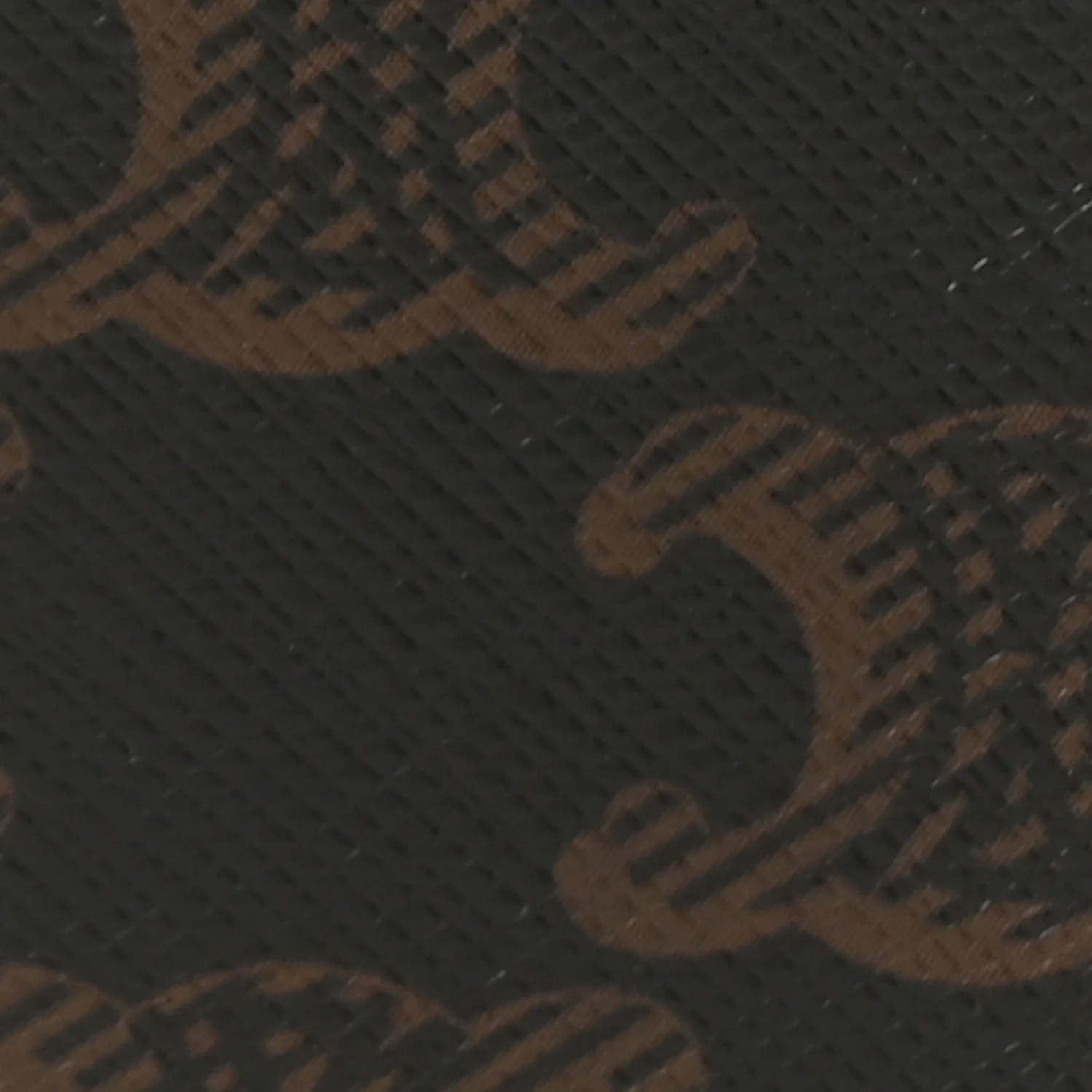 Triomphe Canvas Calfskin Tabou Clutch on Strap Tan - Image 7