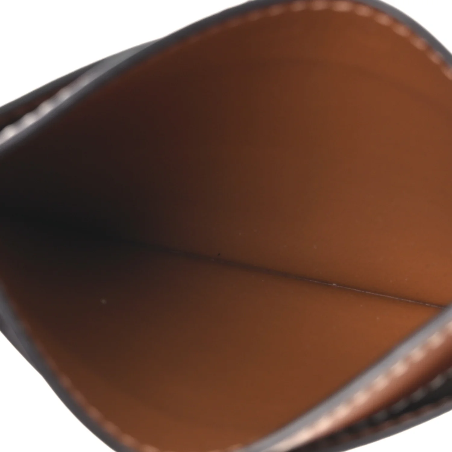 Triomphe Canvas Card Holder Tan - Image 5