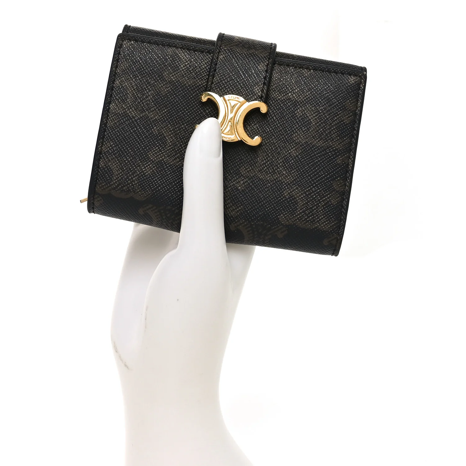Triomphe Canvas Fine Strap Wallet Nino Tan - Image 2