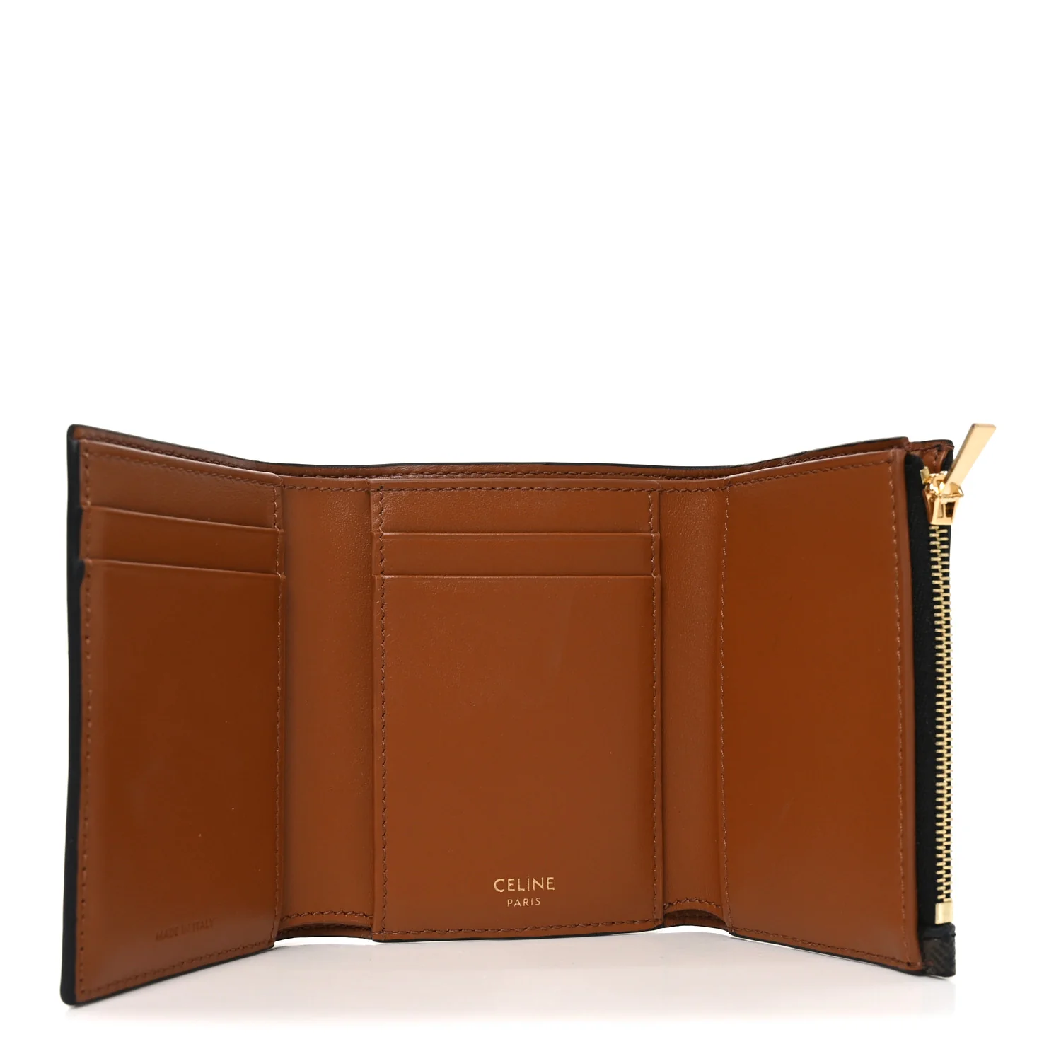 Triomphe Canvas Fine Strap Wallet Nino Tan - Image 5