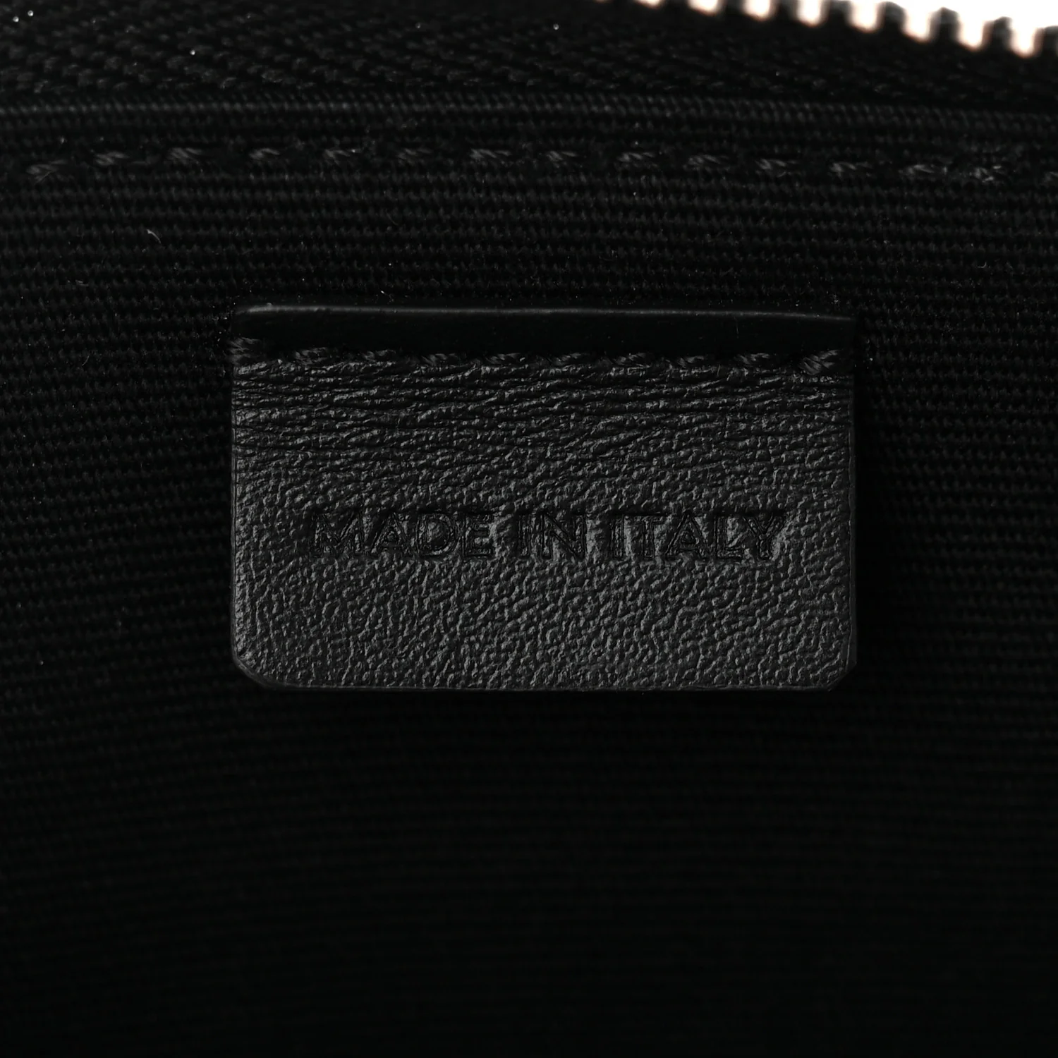 Triomphe Canvas Horizontal Pouch Silver Black - Image 12