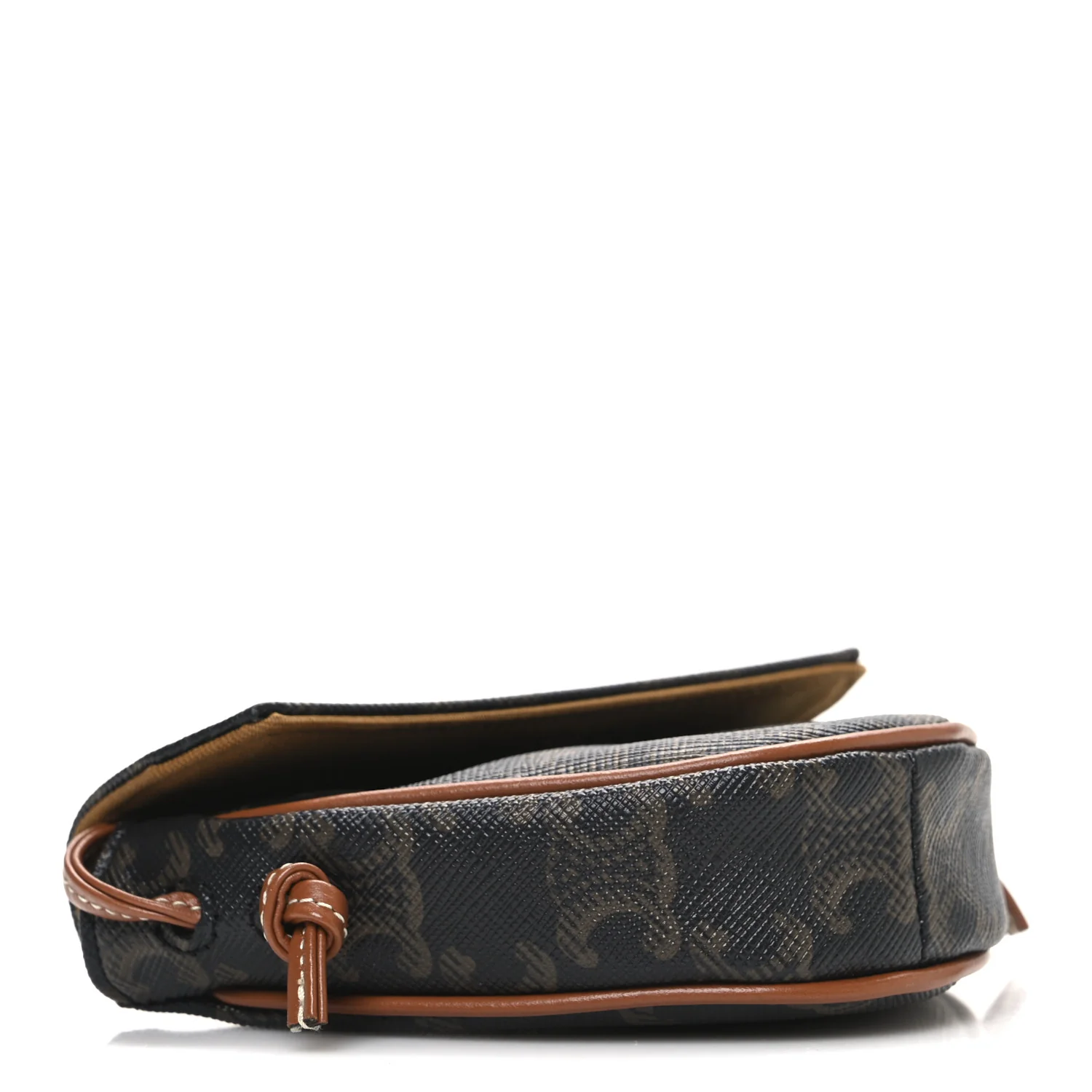 Triomphe Canvas Mini Triangle Crossbody Bag Tan - Image 4
