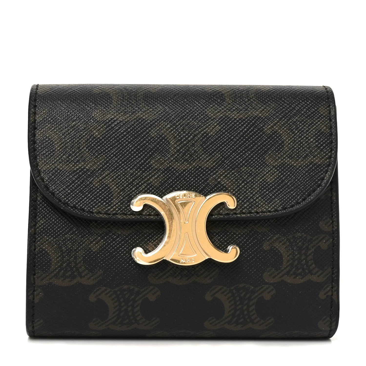 Triomphe Canvas Small Triomphe Wallet Tan
