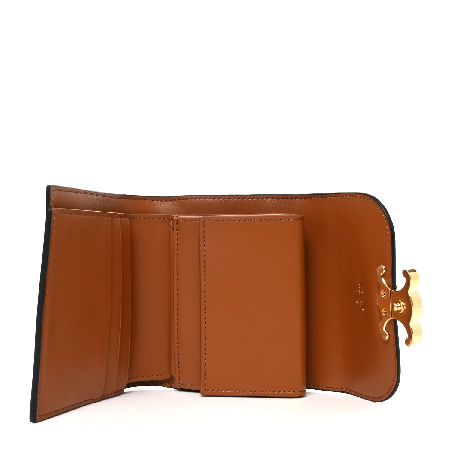 Triomphe Canvas Small Triomphe Wallet Tan - Image 5