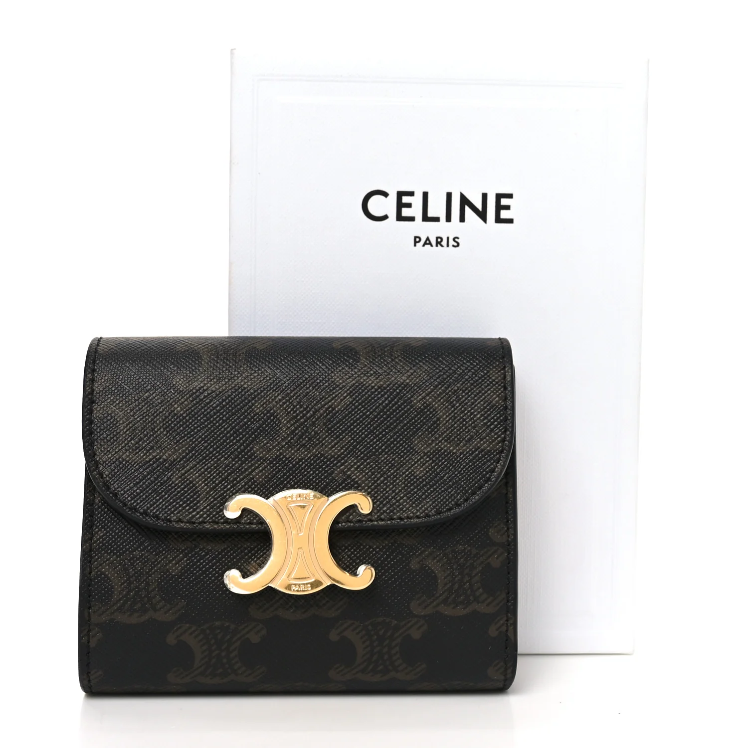 Triomphe Canvas Small Triomphe Wallet Tan - Image 8
