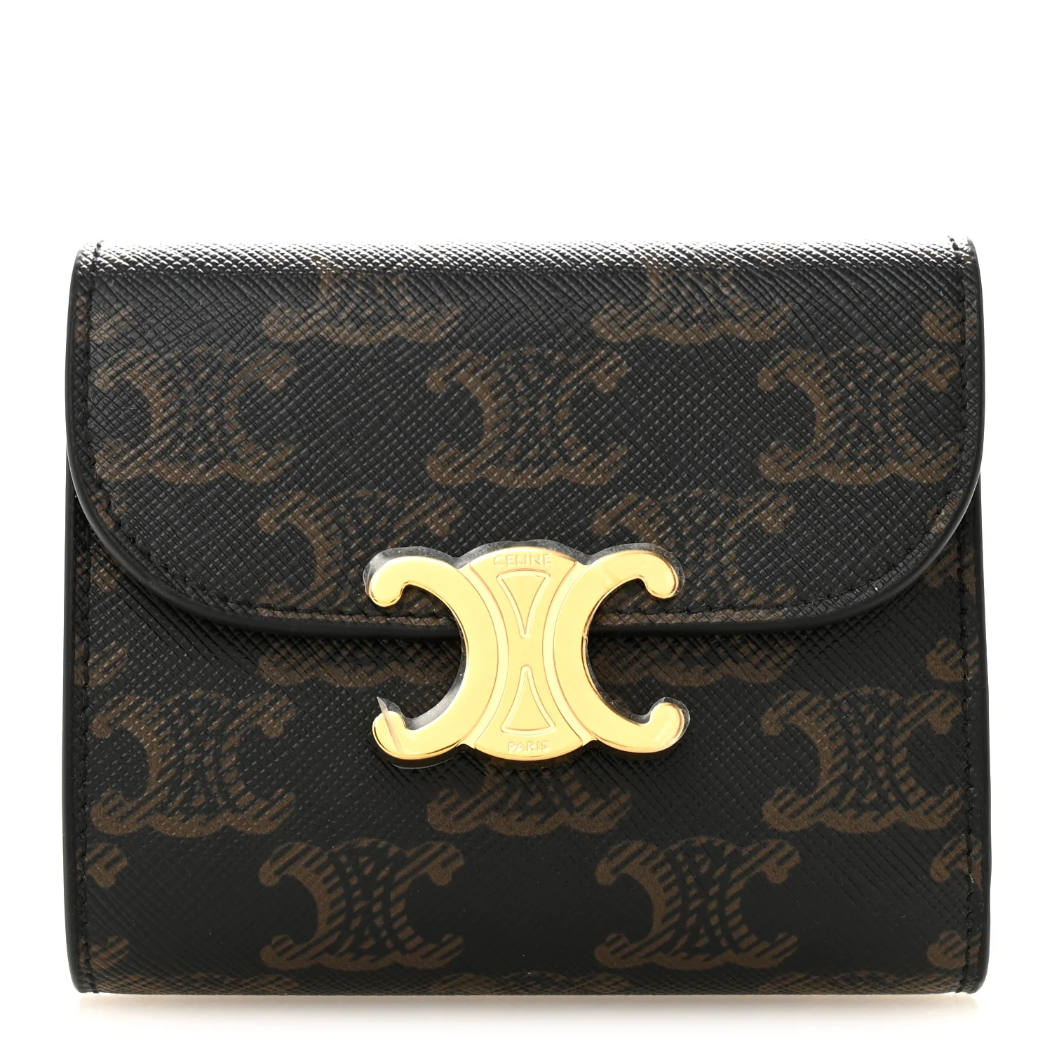 Triomphe Canvas Small Triomphe Wallet Tan
