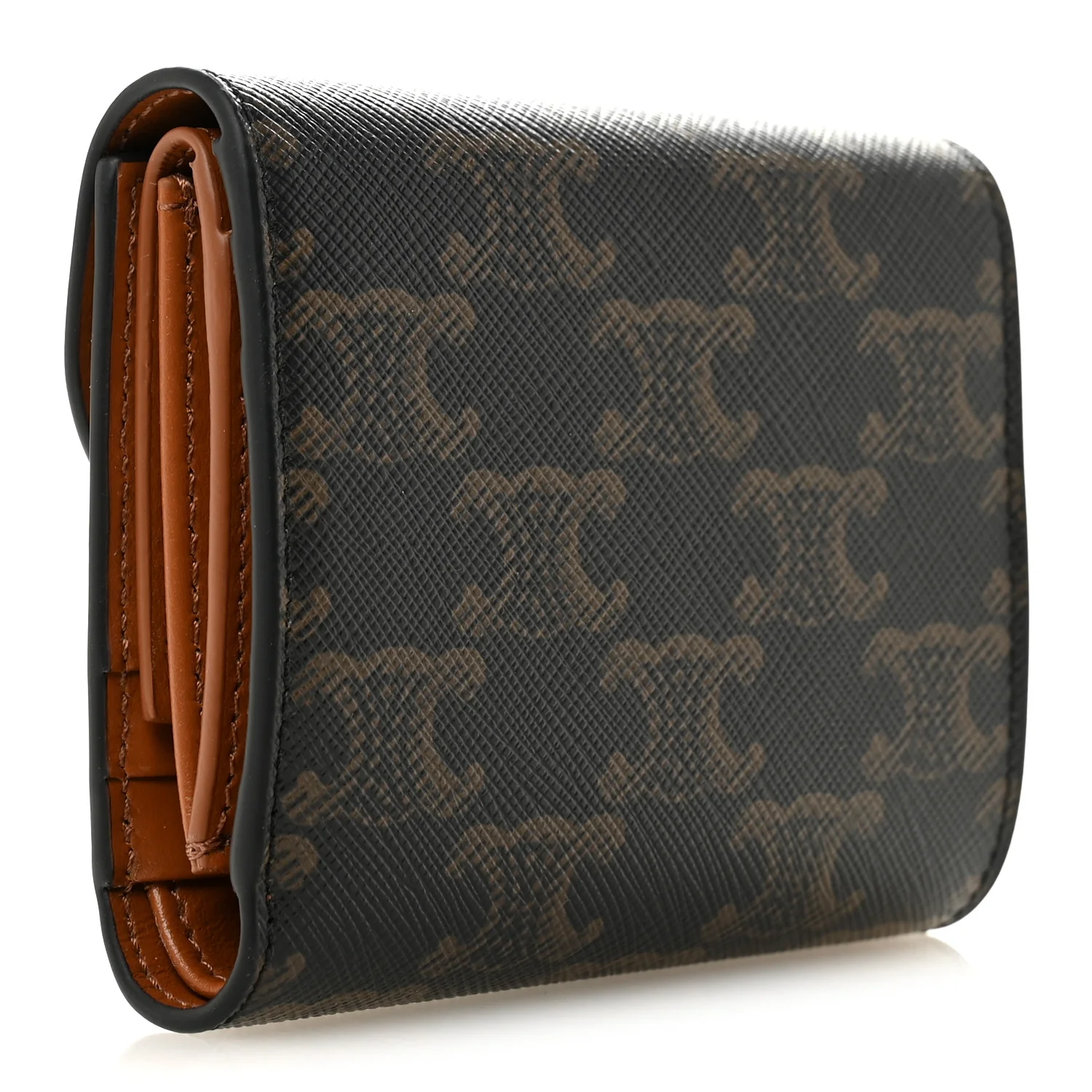 Triomphe Canvas Small Triomphe Wallet Tan - Image 3