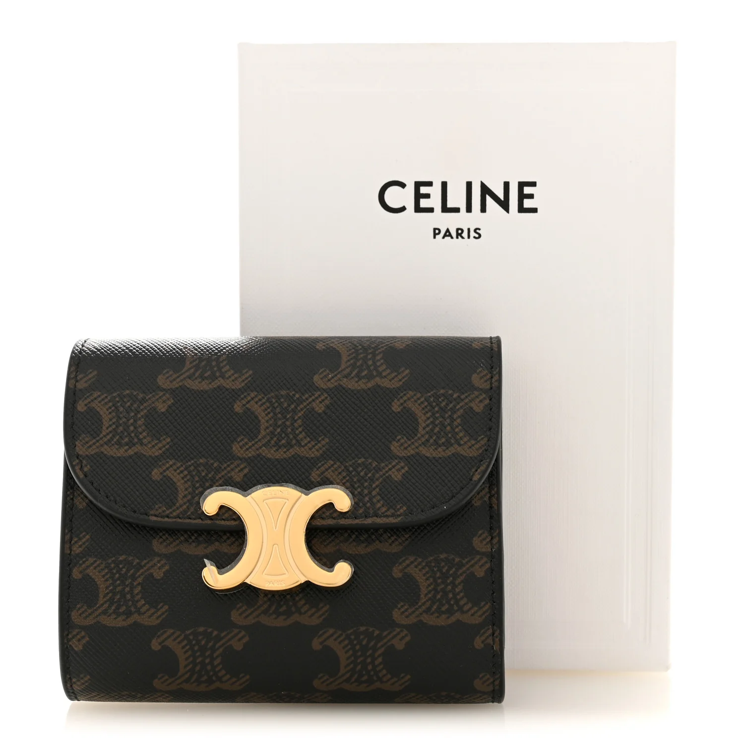 Triomphe Canvas Small Triomphe Wallet Tan - Image 9