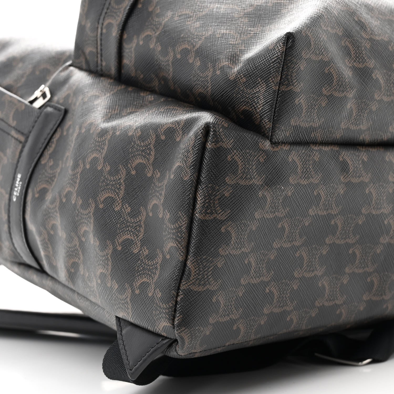 Triomphe Canvas XL Calfskin Backpack Black - Image 10