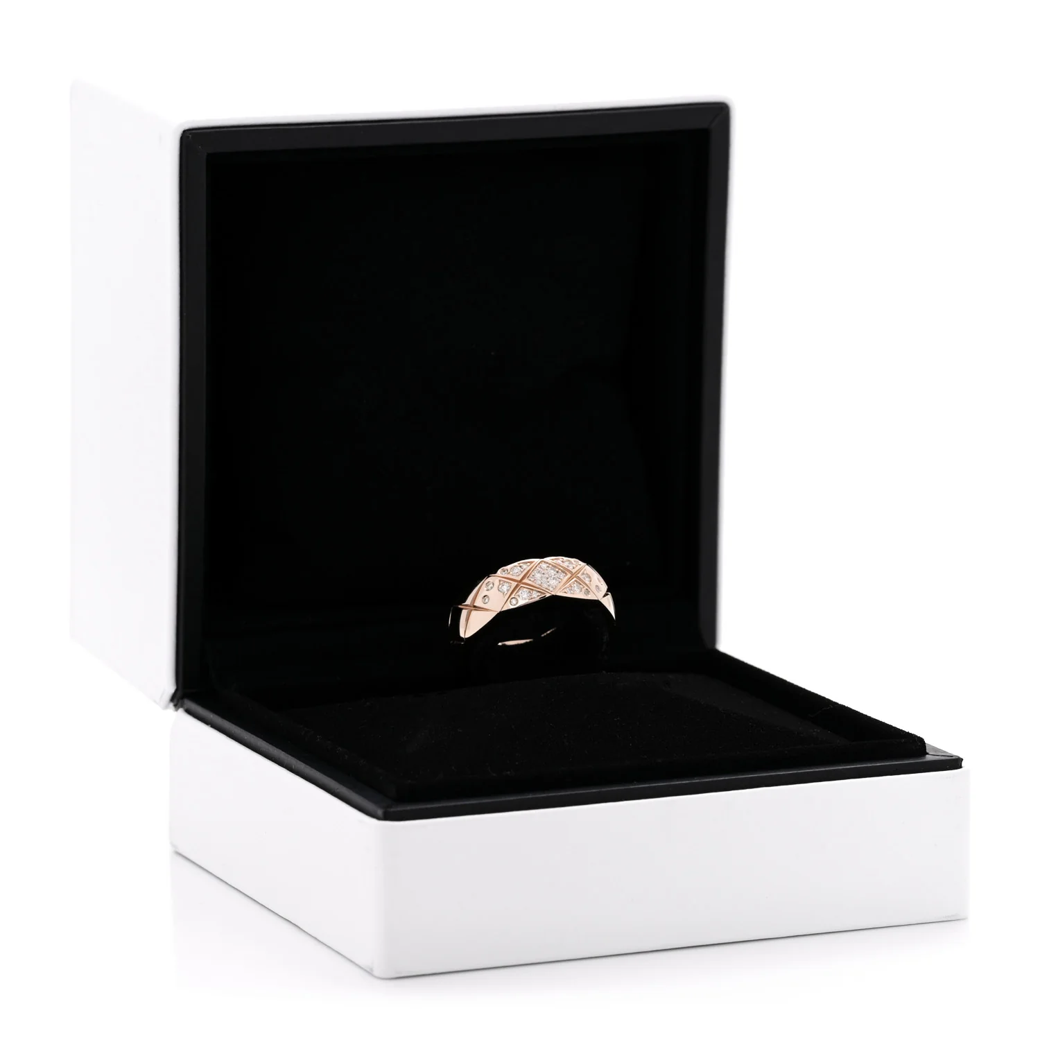 18K Beige Gold Diamond Small Coco Crush Ring 55 7.25 - Image 5