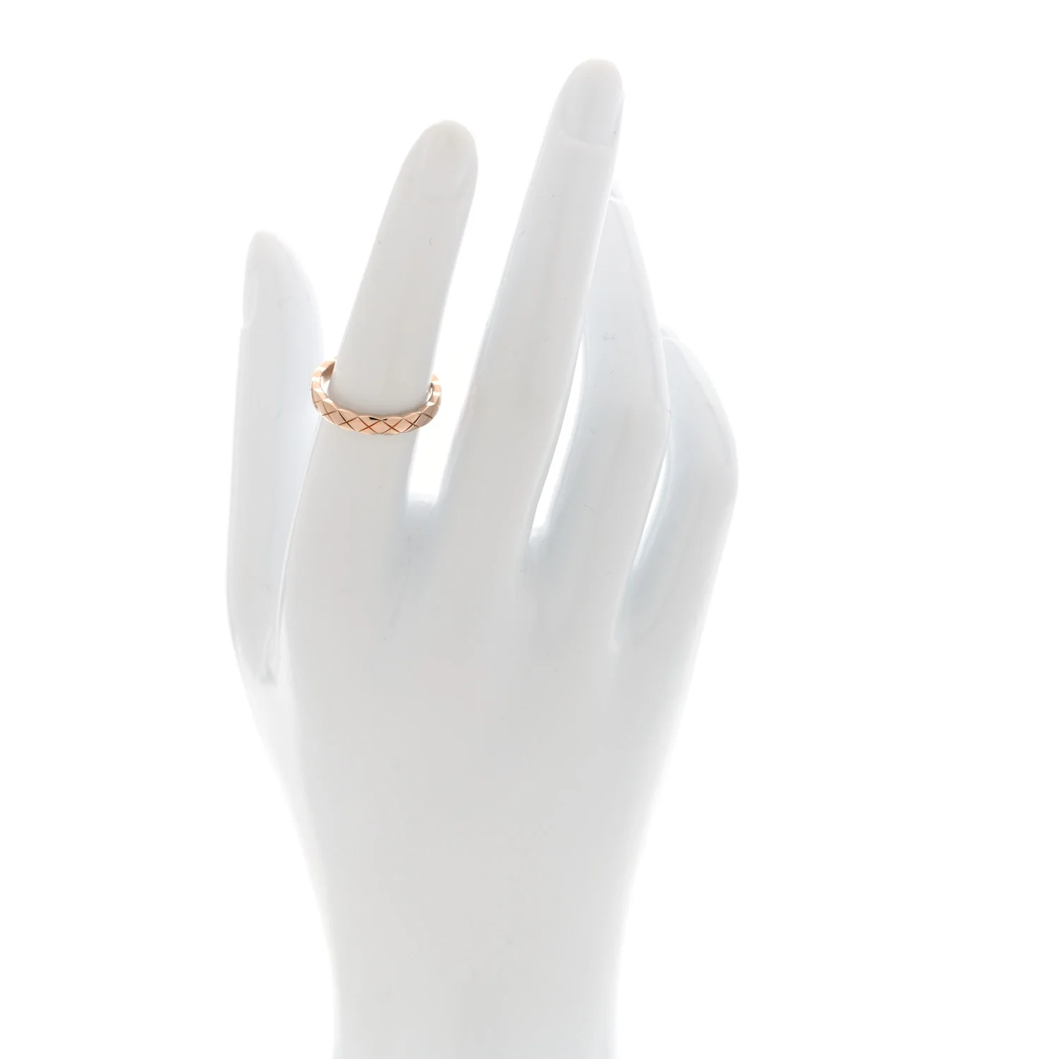 18K Beige Gold Mini Coco Crush Ring 52 6 - Image 2