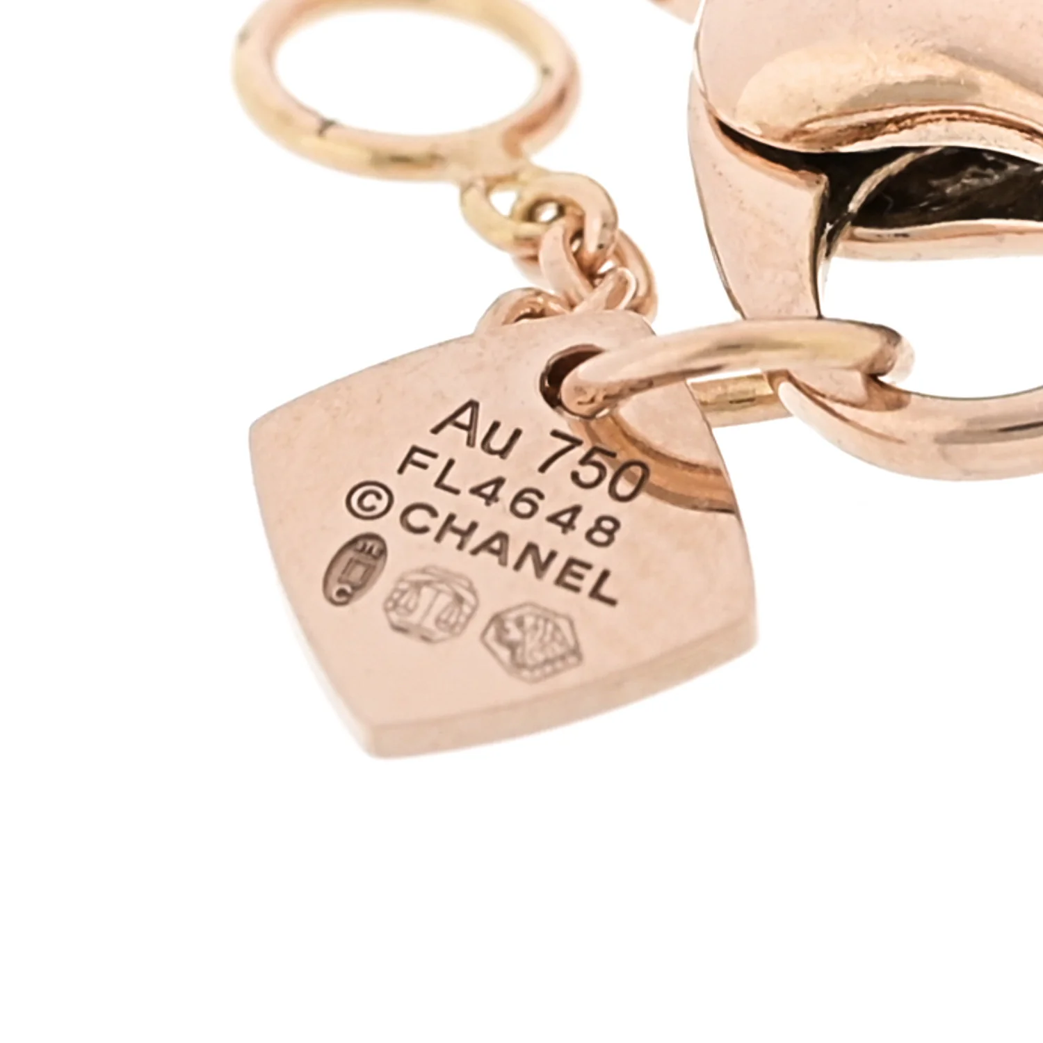 18K Beige Gold Ruby Coco Crush Station Bracelet - Image 5