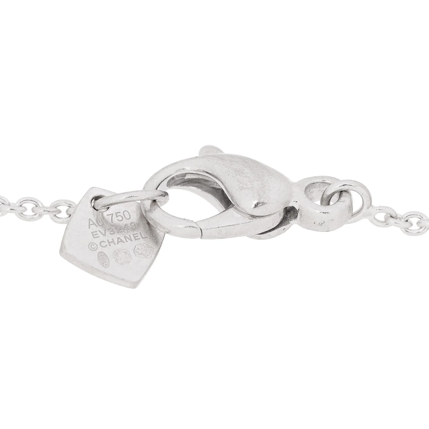 18K White Gold Diamond Coco Crush Station Bracelet - Image 4