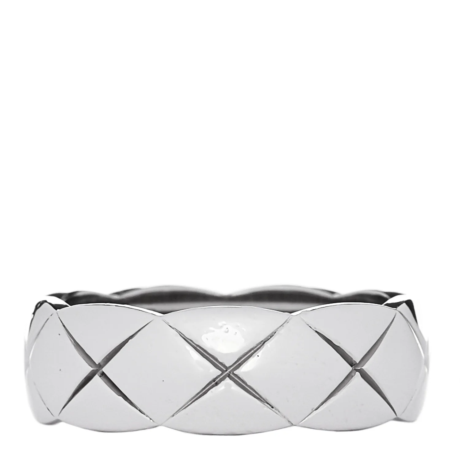 18K White Gold Diamond Small Coco Crush Ring 56 7.75 - Image 3