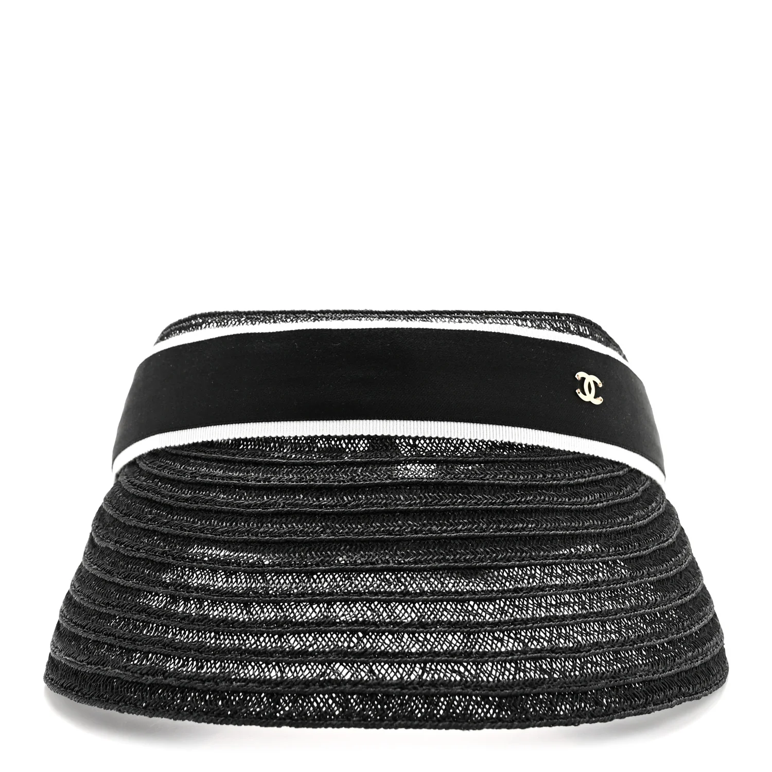 Abaca Cotton Ribbon Visor M Black - Image 3