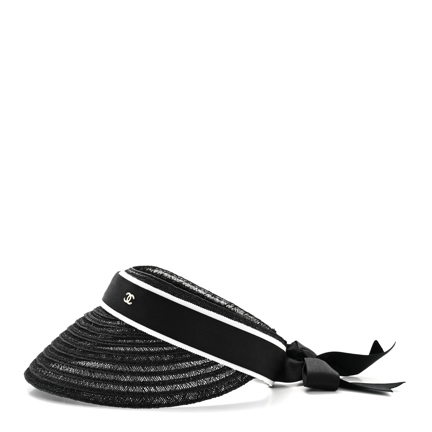 Abaca Cotton Ribbon Visor M Black - Image 4