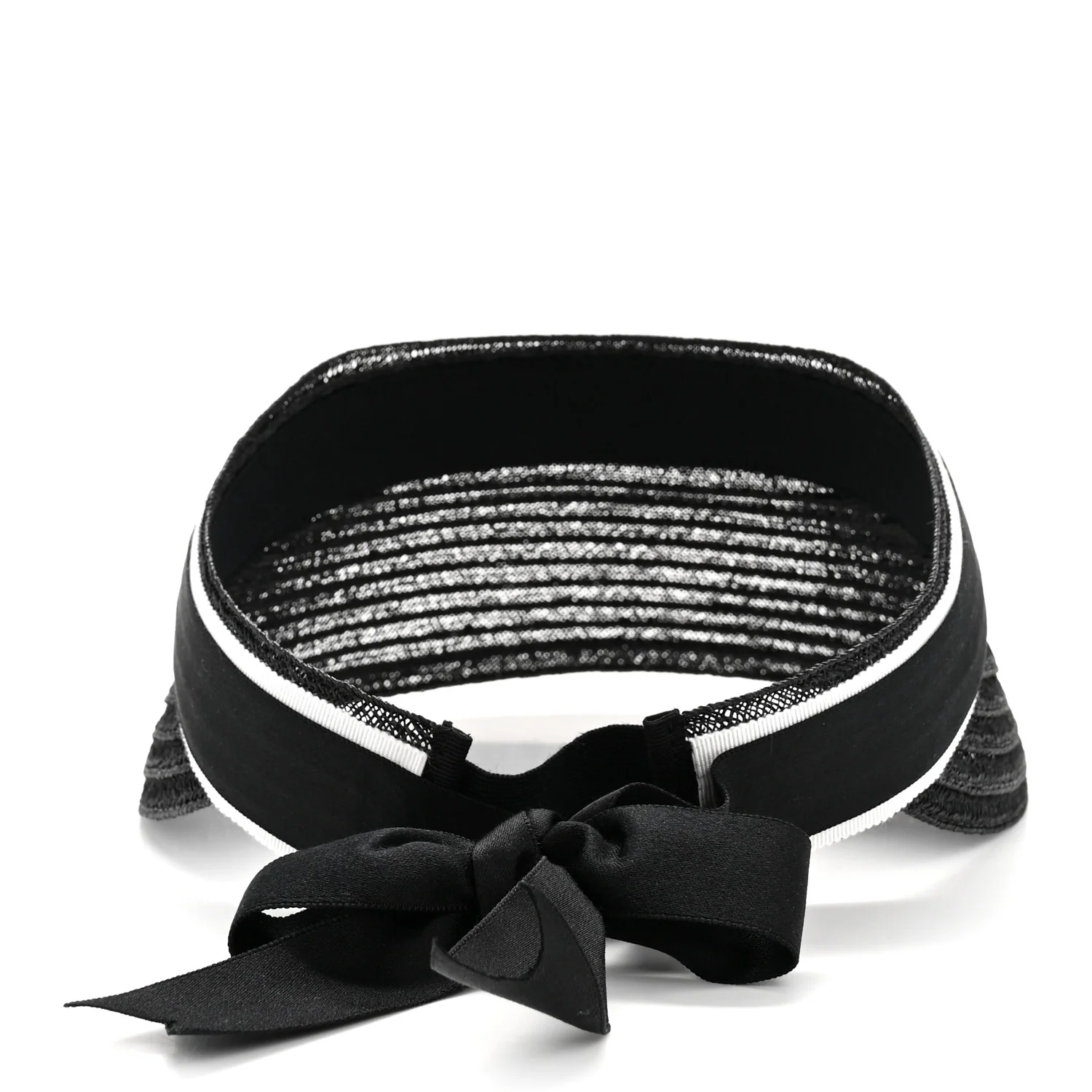 Abaca Cotton Ribbon Visor M Black - Image 6