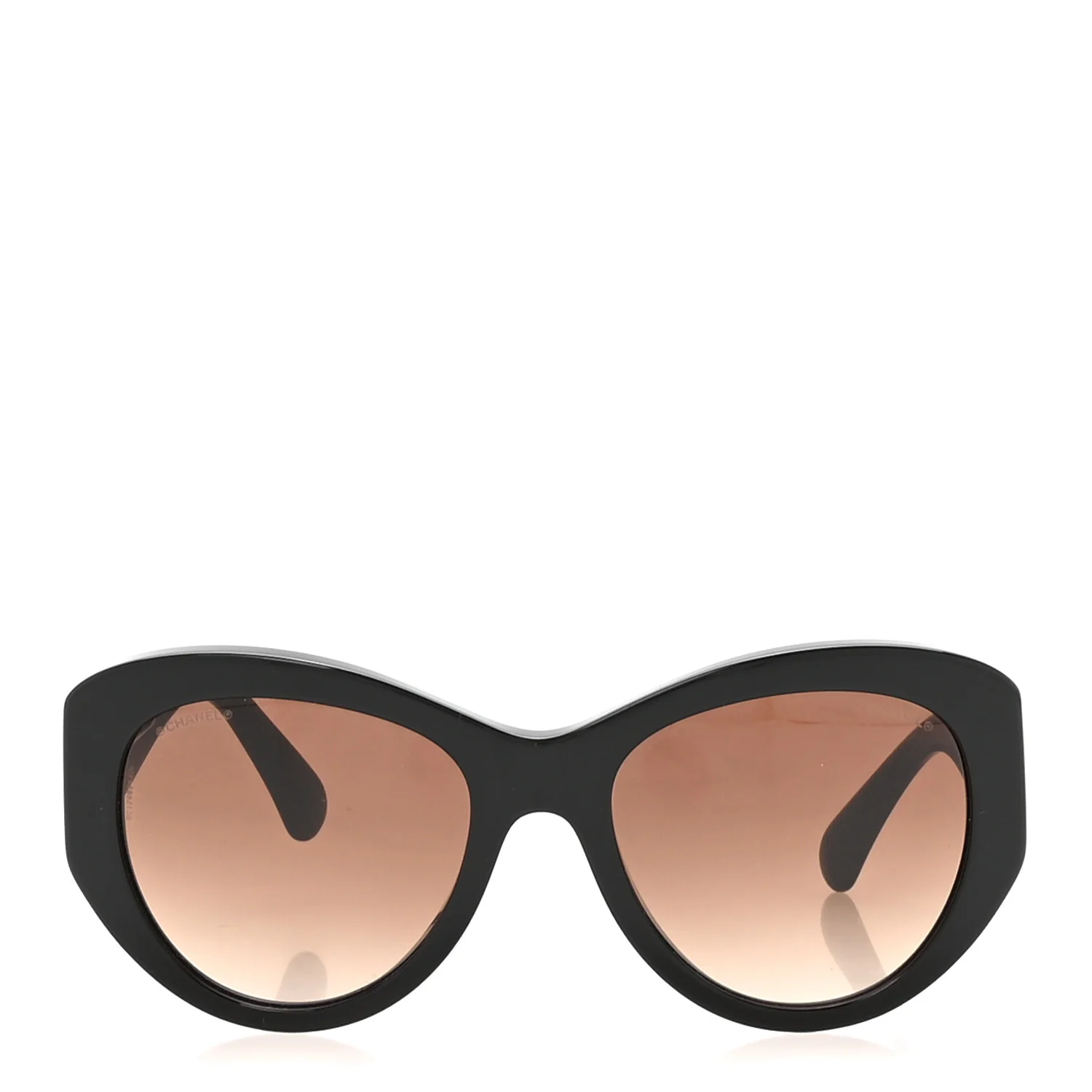 Acetate Butterfly Large CC Sunglasses 5492 Black - Image 2