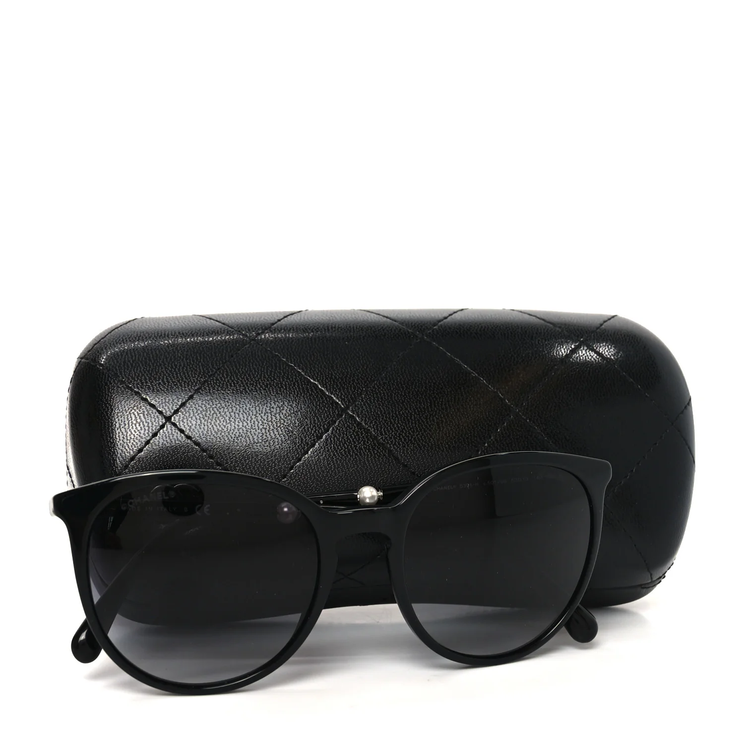 Acetate Butterfly Pearl Sunglasses 5394 Black - Image 7