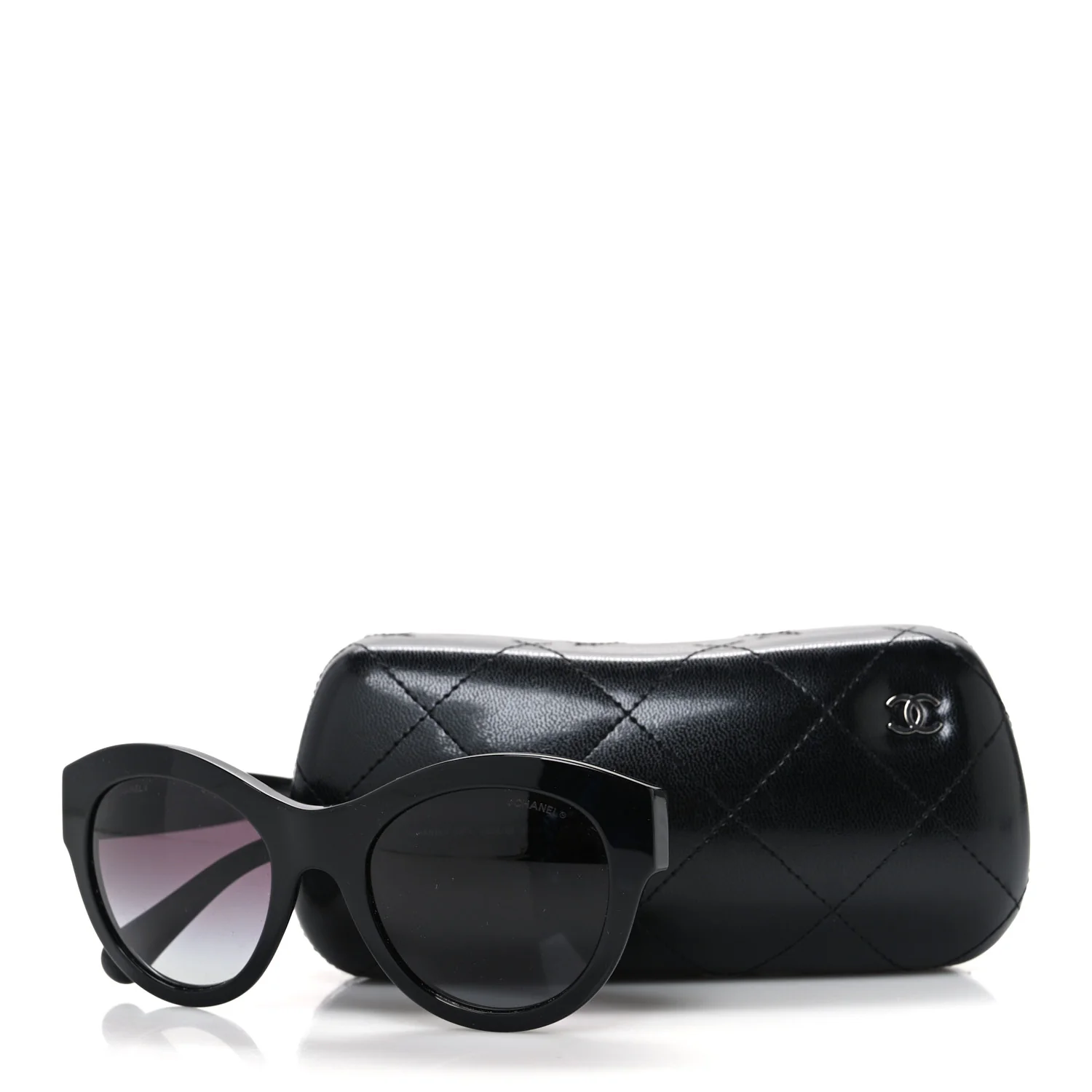 Acetate Butterfly Sunglasses 5371 Black - Image 8