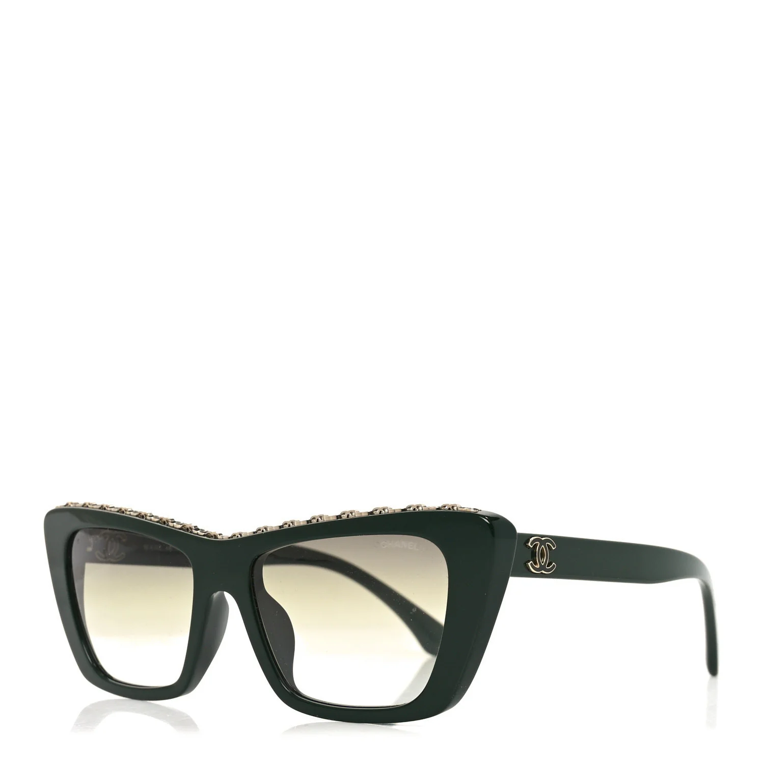 Acetate Butterfly Sunglasses 5540-A Green