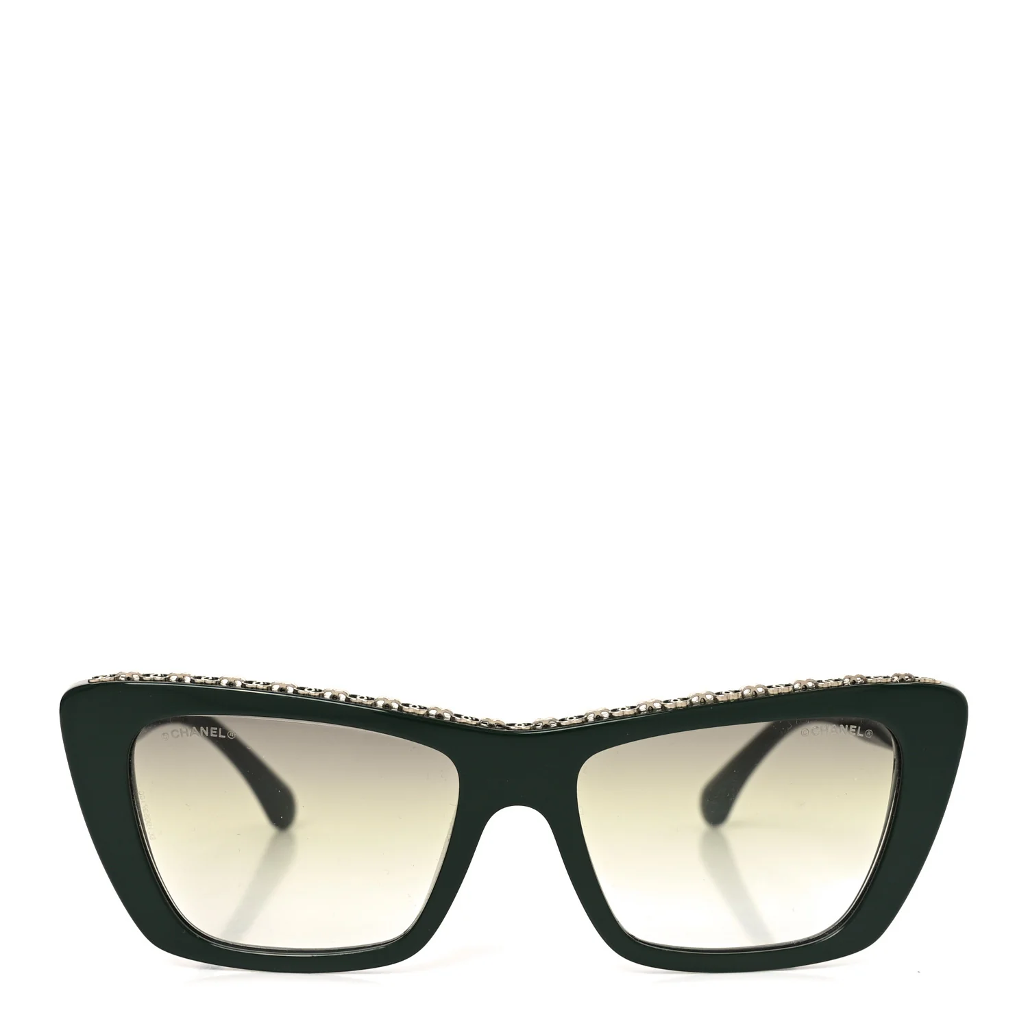Acetate Butterfly Sunglasses 5540-A Green - Image 2