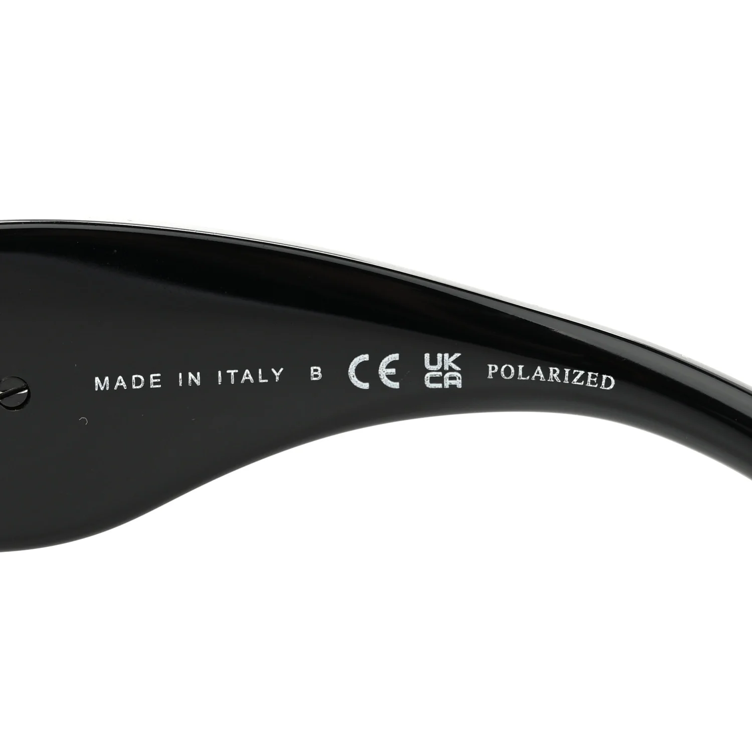 Acetate Calfskin Polarized Square Sunglasses 5473-Q Black - Image 6