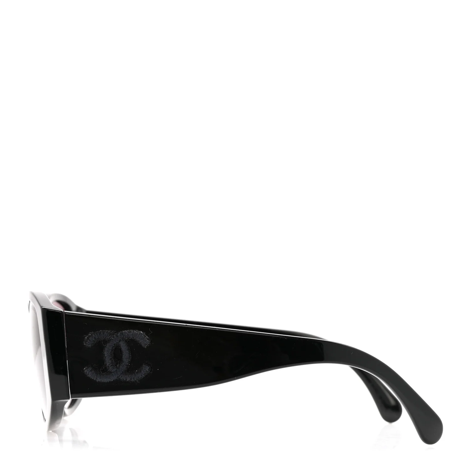 Acetate CC Logo Sunglasses 5450 Black - Image 3