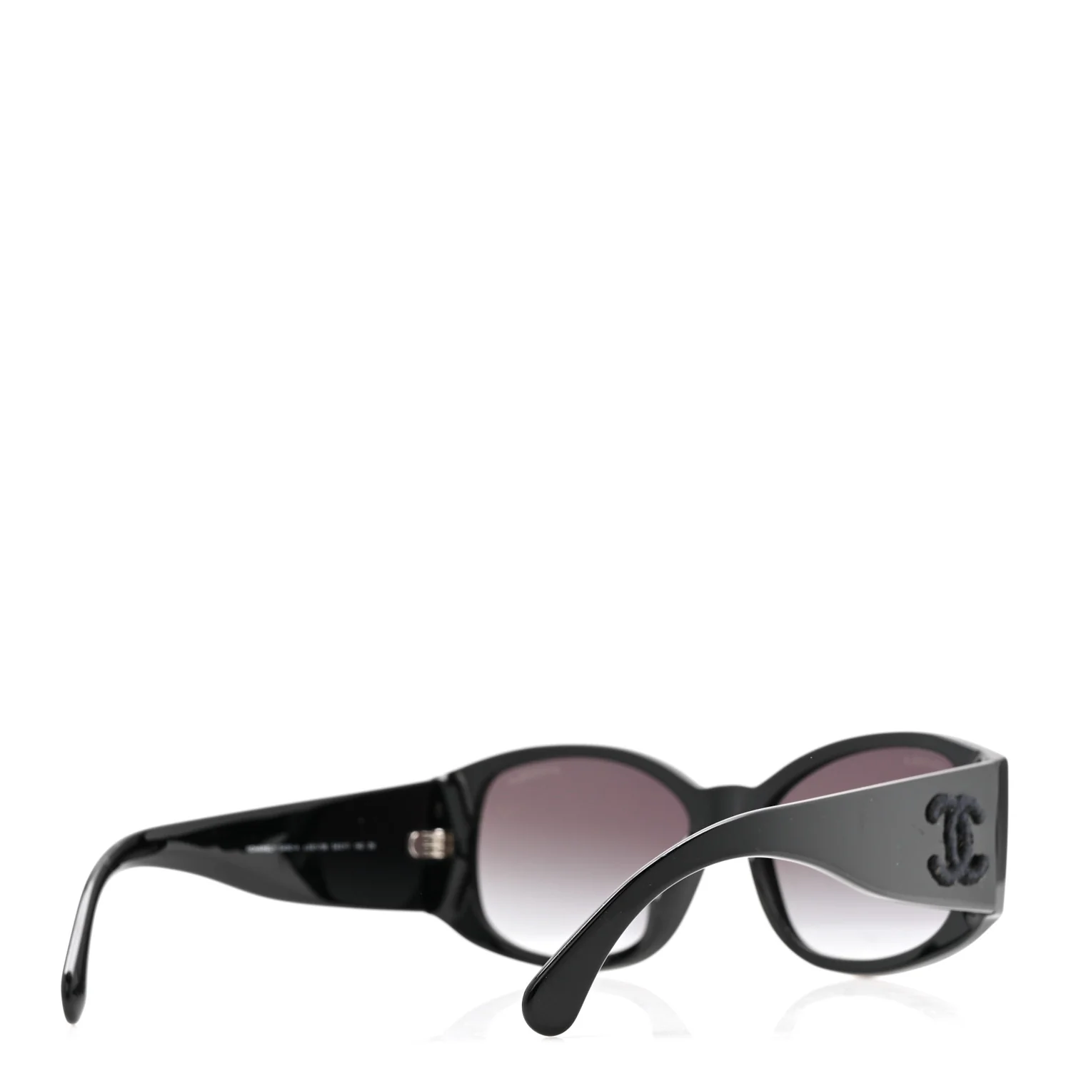 Acetate CC Logo Sunglasses 5450 Black - Image 4