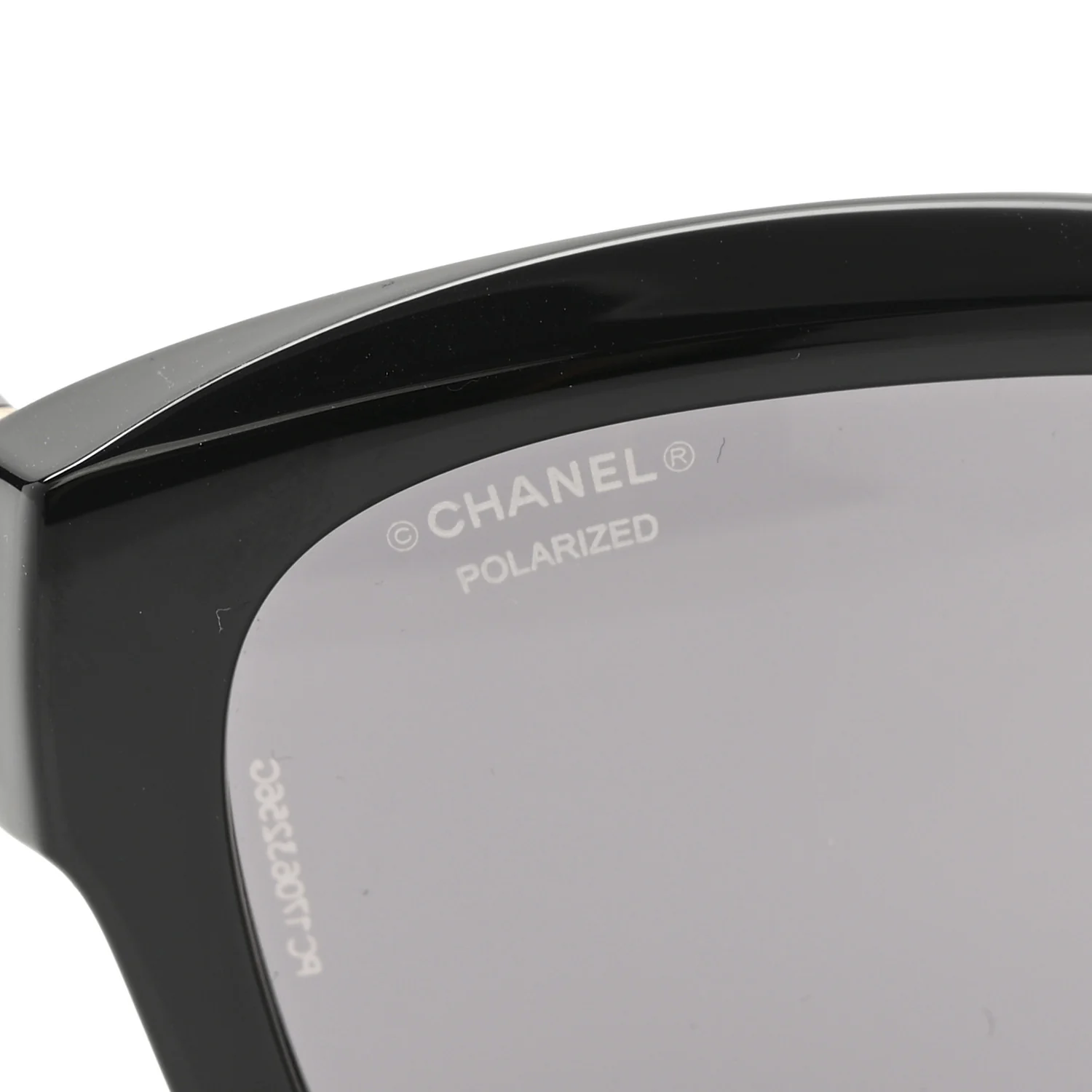 Acetate Crystal Polarized Square Folding Sunglasses 71692 Black - Image 7