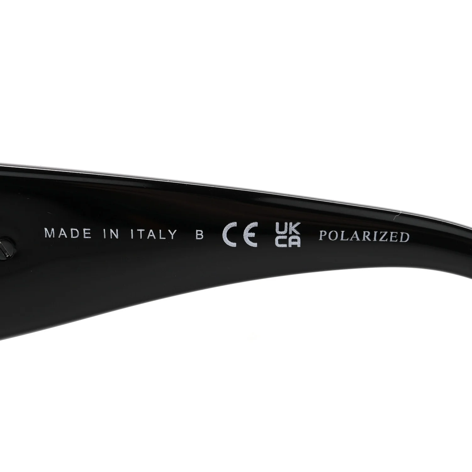 Acetate Metal Polarized Square Sunglasses 5532 Black - Image 6