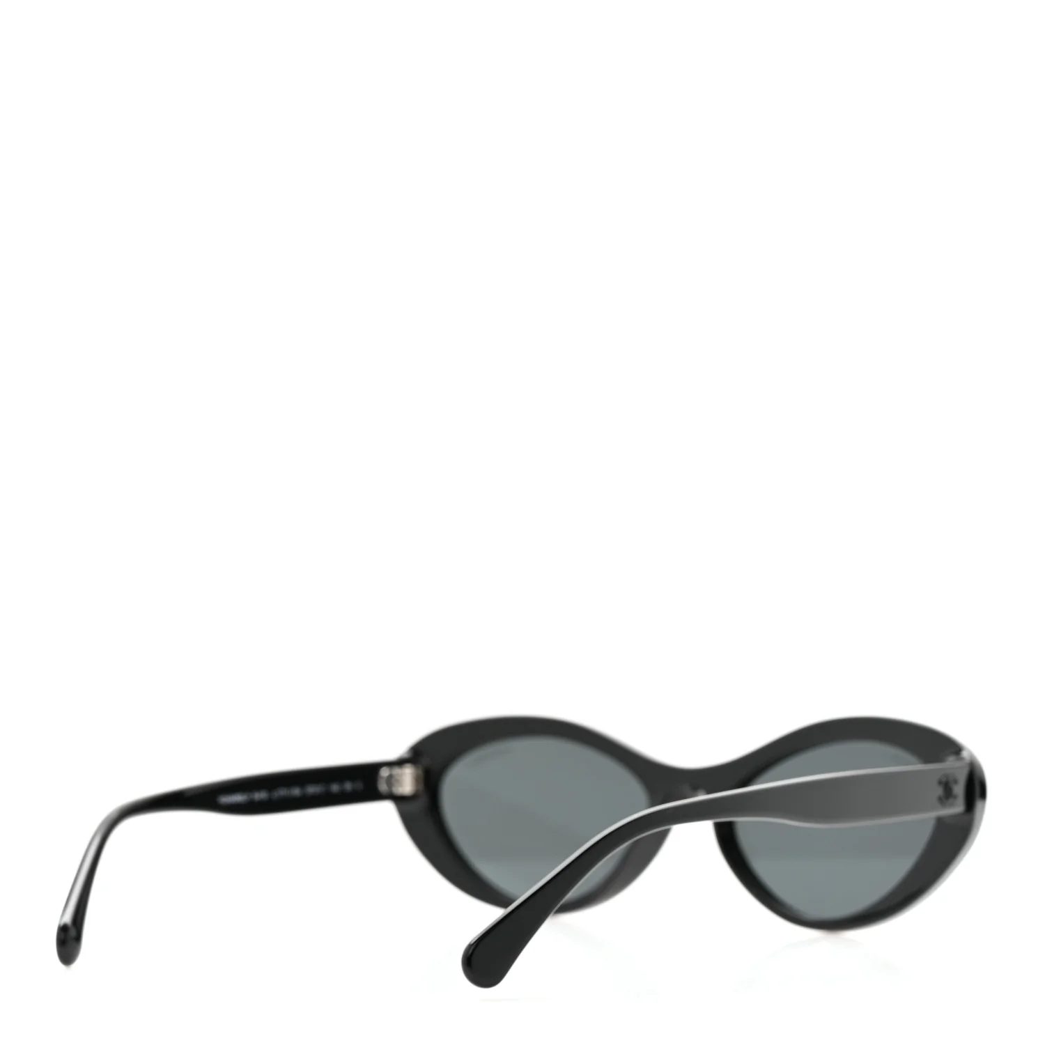 Acetate Oval Sunglasses 5416 Black Pink - Image 4