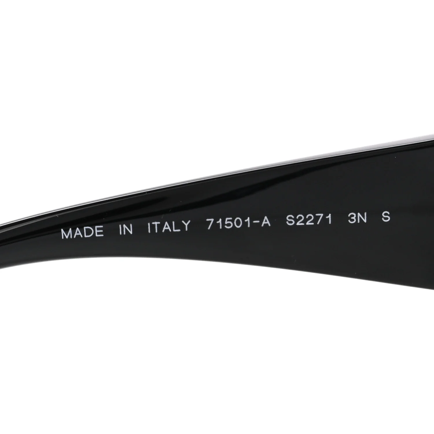 Acetate Pearl CC Square Sunglasses 71501-A Black - Image 5