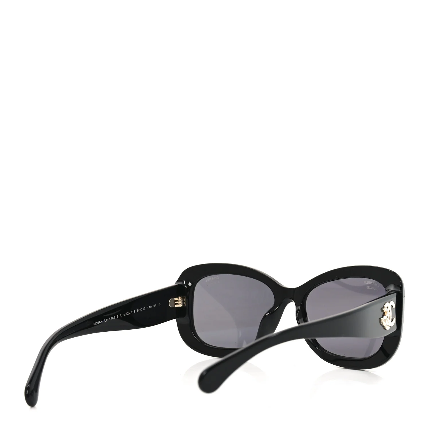 Acetate Polarized CC Sunglasses 5468-B-A Black - Image 4