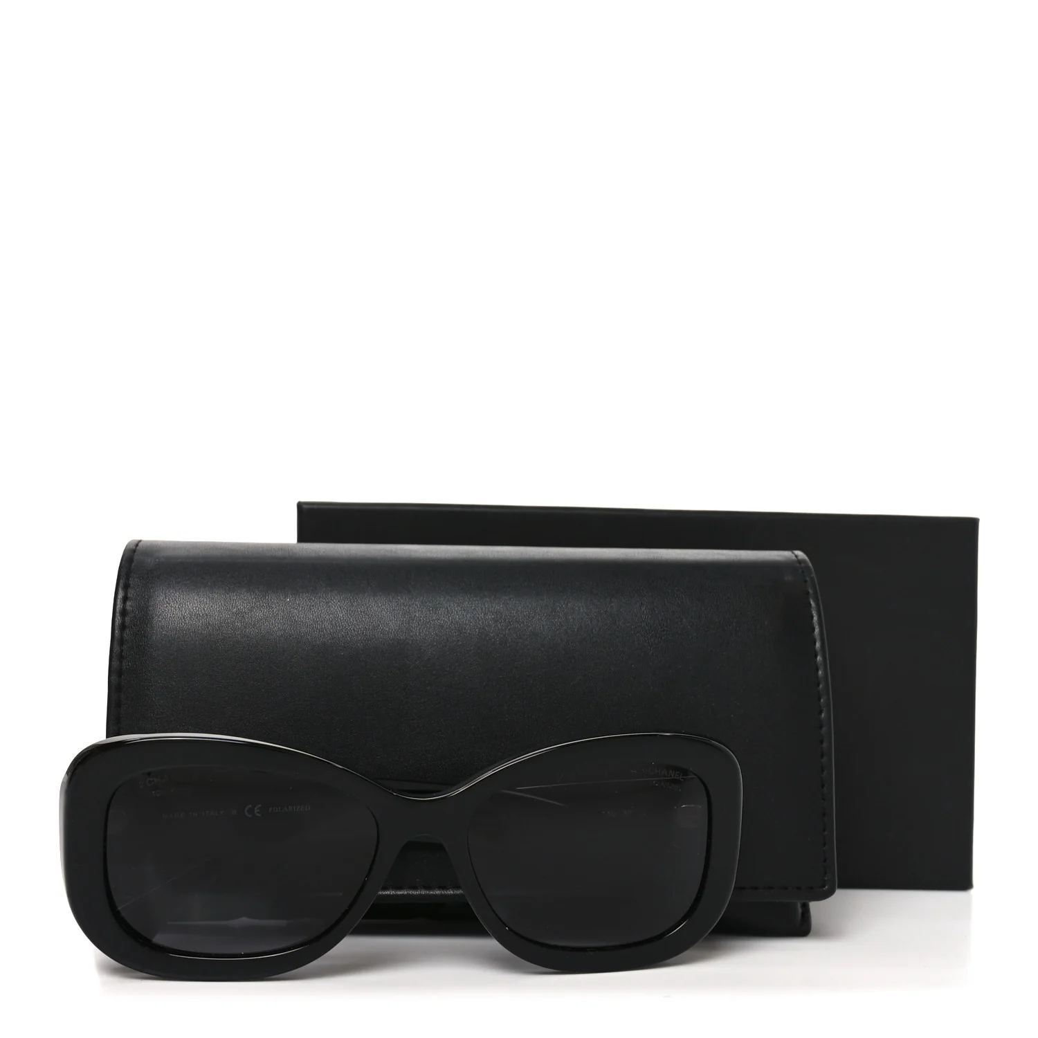 Acetate Polarized CC Sunglasses 5468-B-A Black - Image 7