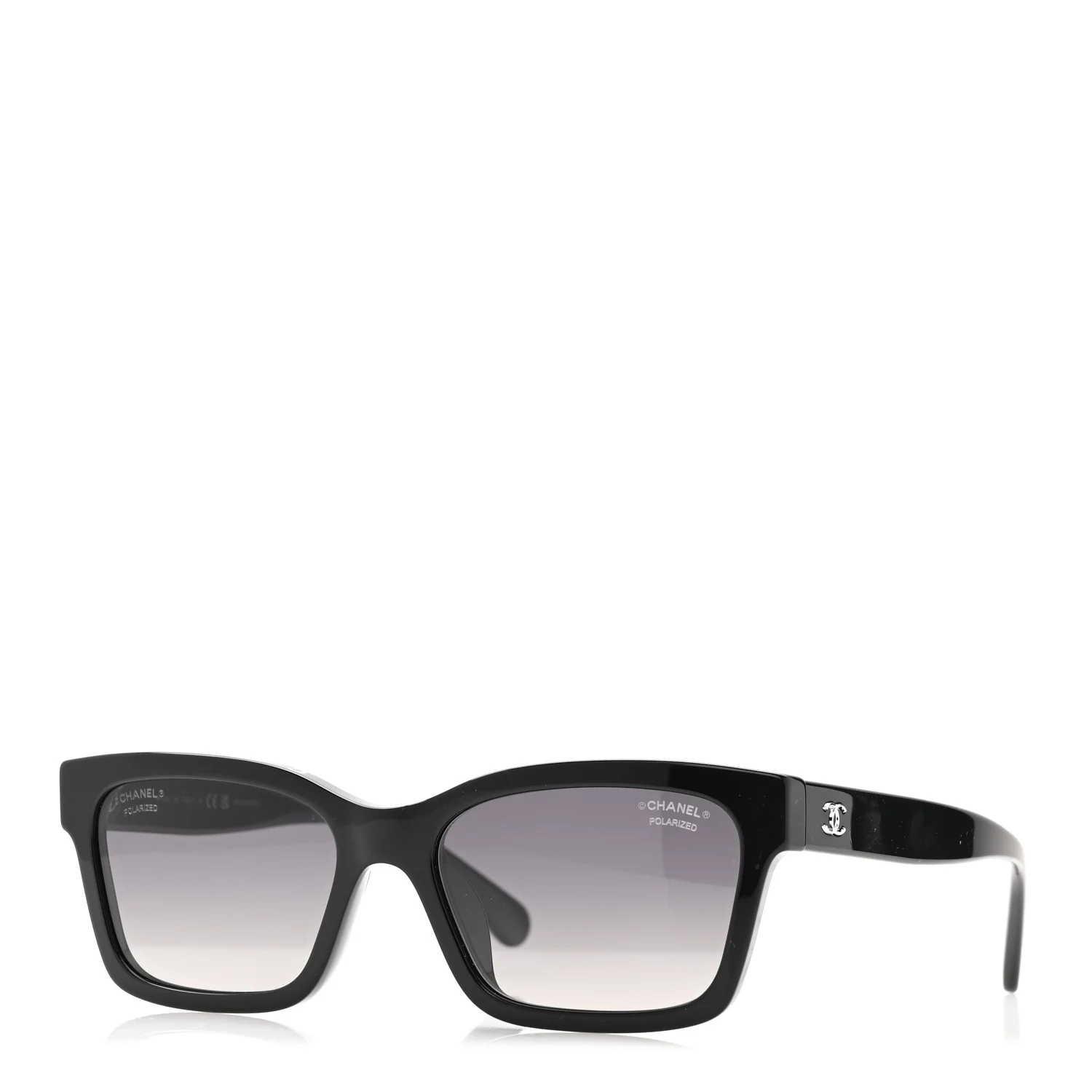 Acetate Polarized Square Sunglasses 5417-A Black