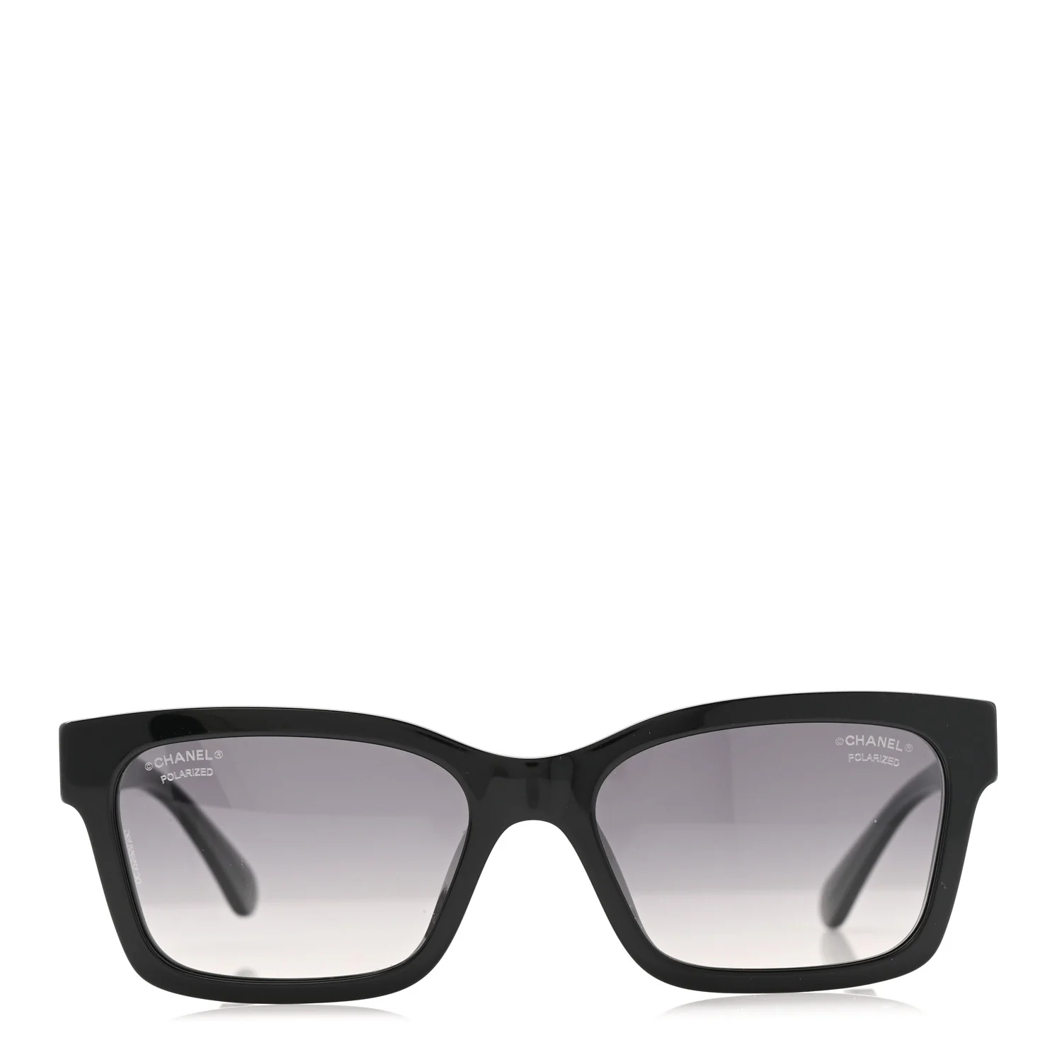 Acetate Polarized Square Sunglasses 5417-A Black - Image 2