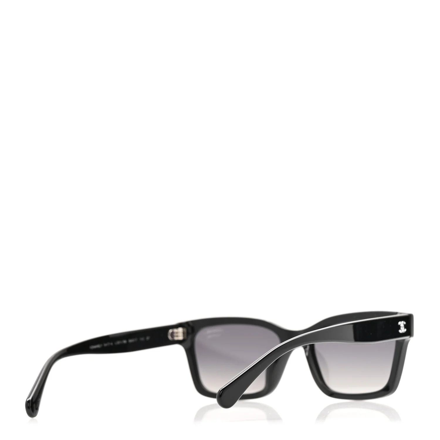 Acetate Polarized Square Sunglasses 5417-A Black - Image 4