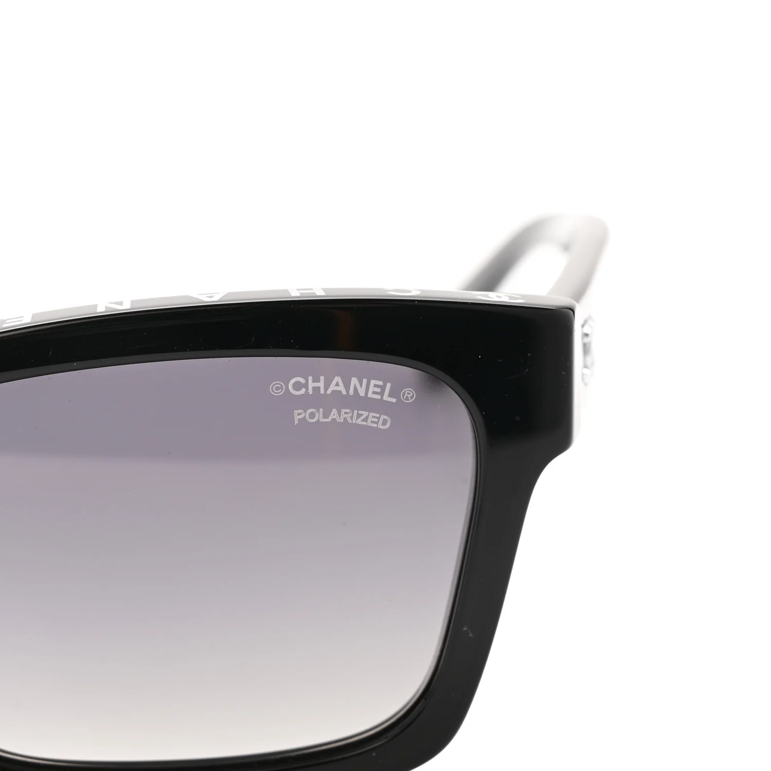 Acetate Polarized Square Sunglasses 5417-A Black - Image 7