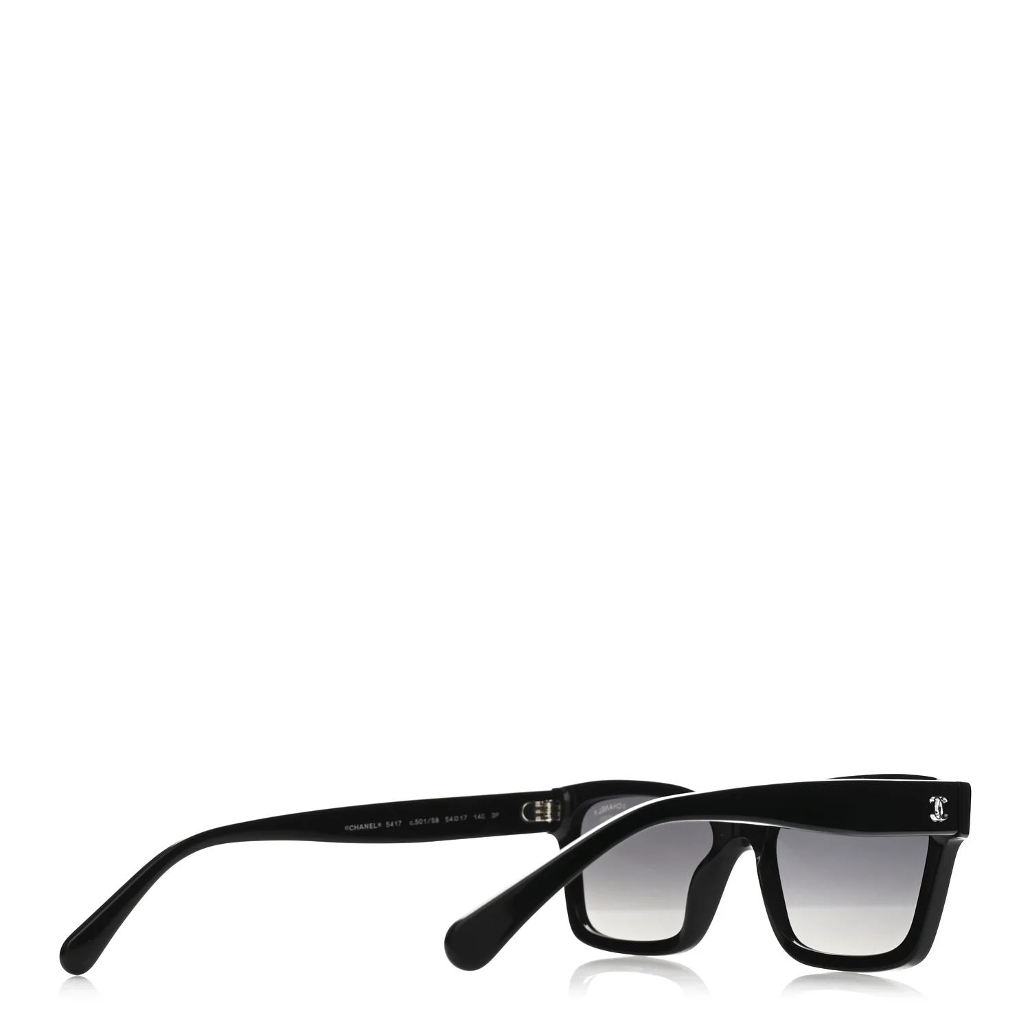 Acetate Polarized Square Sunglasses 5417 Black - Image 4