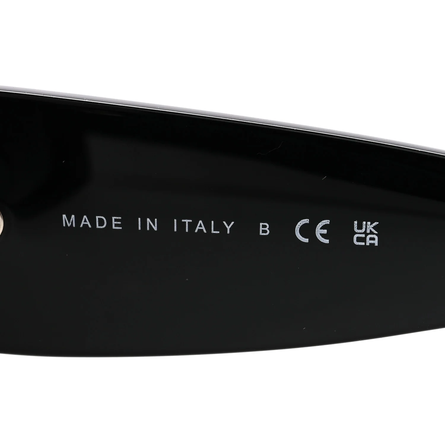 Acetate Rectangle Sunglasses 5435-A Black - Image 6