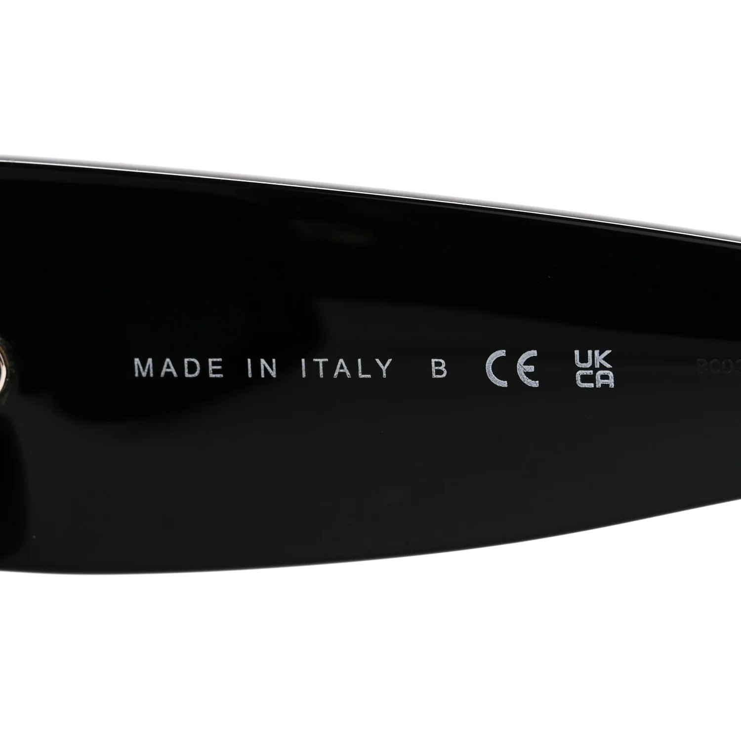 Acetate Rectangle Sunglasses 5435 Black - Image 6