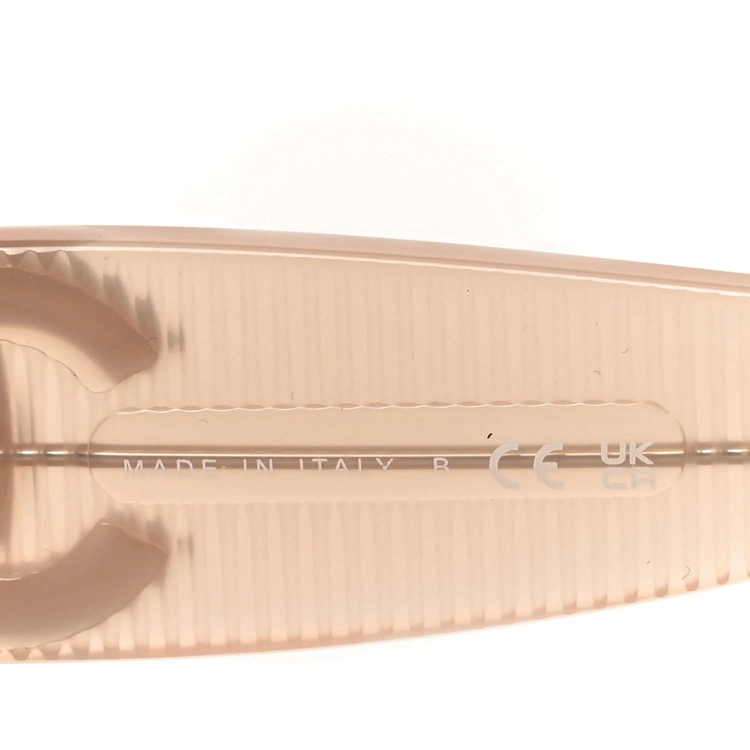 Acetate Rectangle Sunglasses 5493-A Light Pink - Image 6