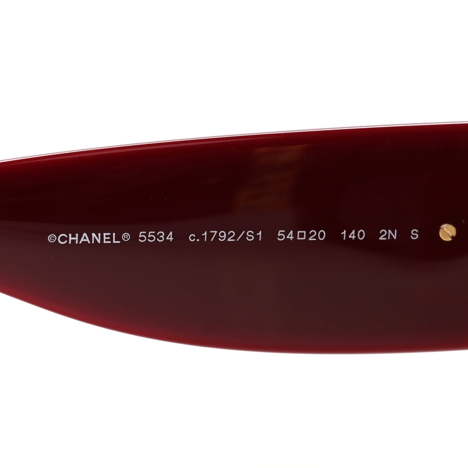 Acetate Rectangle Sunglasses 5534 Red - Image 5