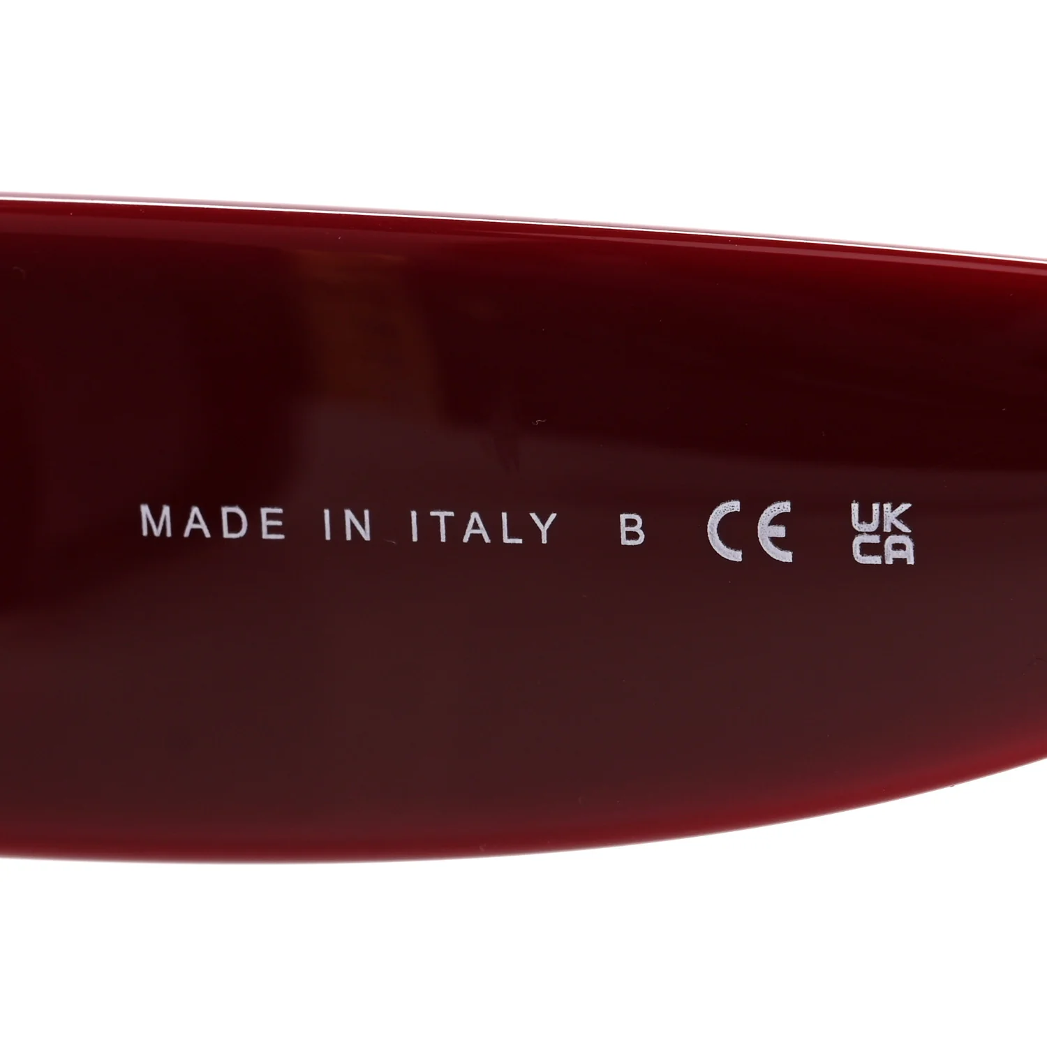 Acetate Rectangle Sunglasses 5534 Red - Image 6