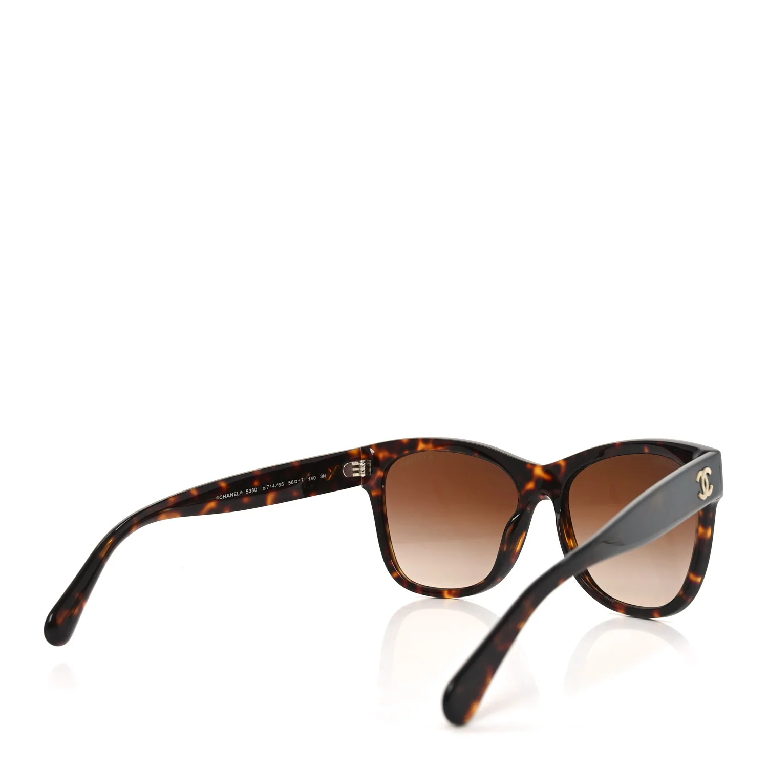 Acetate Runway Square Sunglasses 5380 Dark Tortoise - Image 4